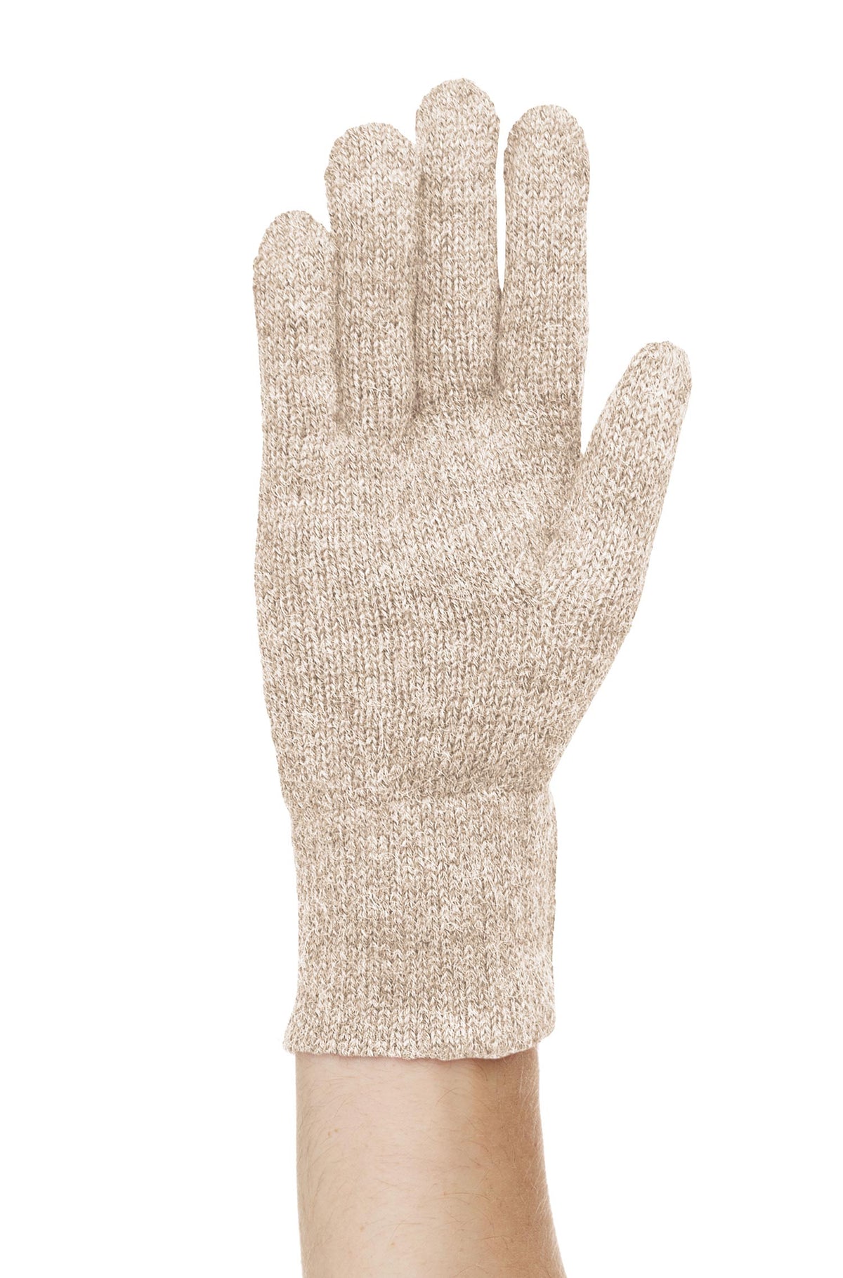 Alpaka Handschuhe UNI, gefüttert-sand