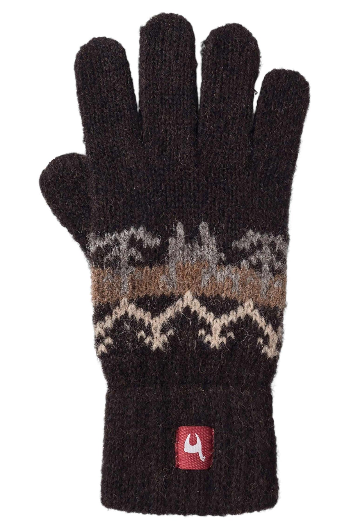 Kinder Handschuhe NATURA, wendbar | 4-12 Jahre-dunkelbraun