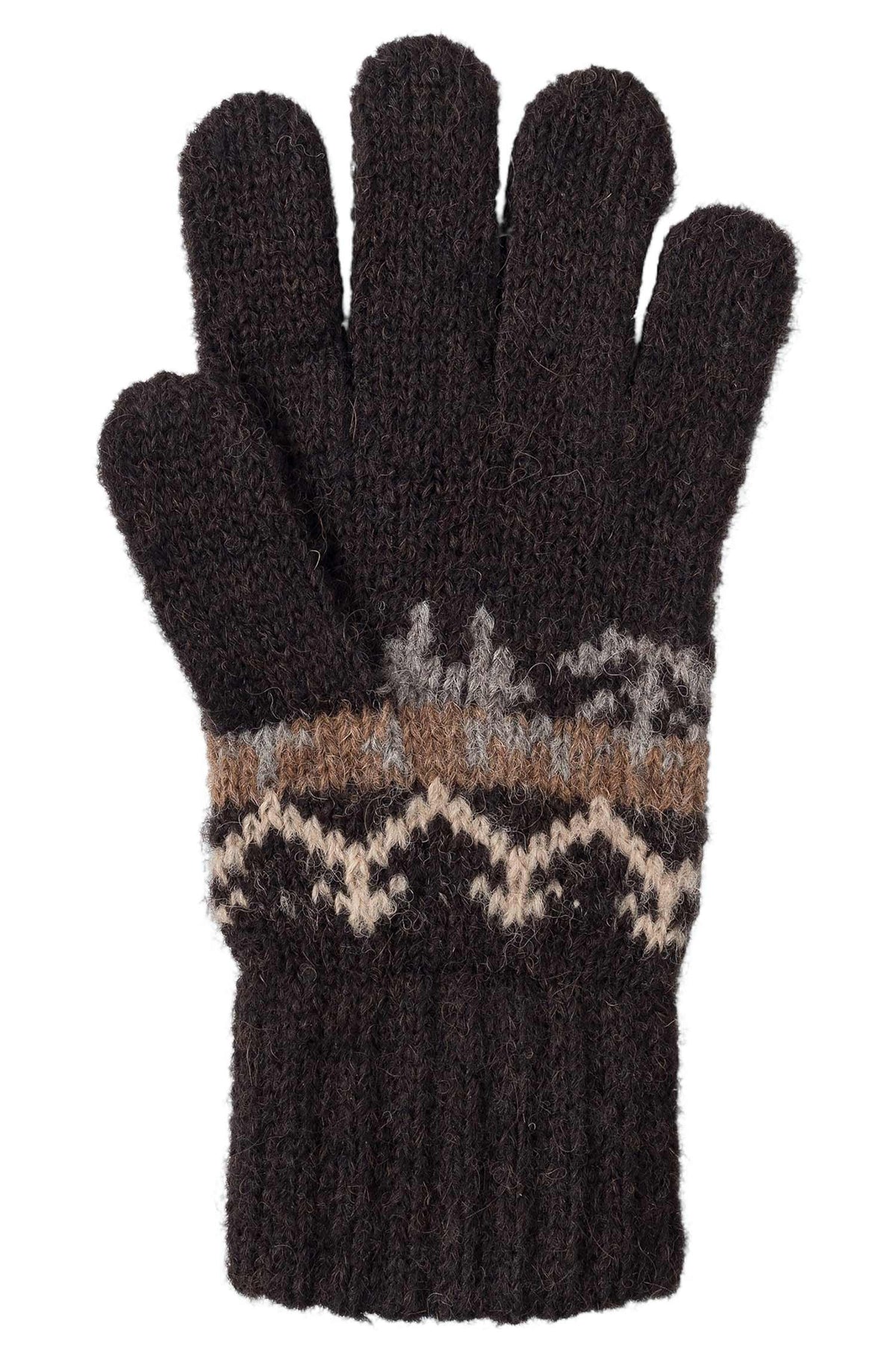 Kinder Handschuhe NATURA, wendbar | 4-12 Jahre-dunkelbraun