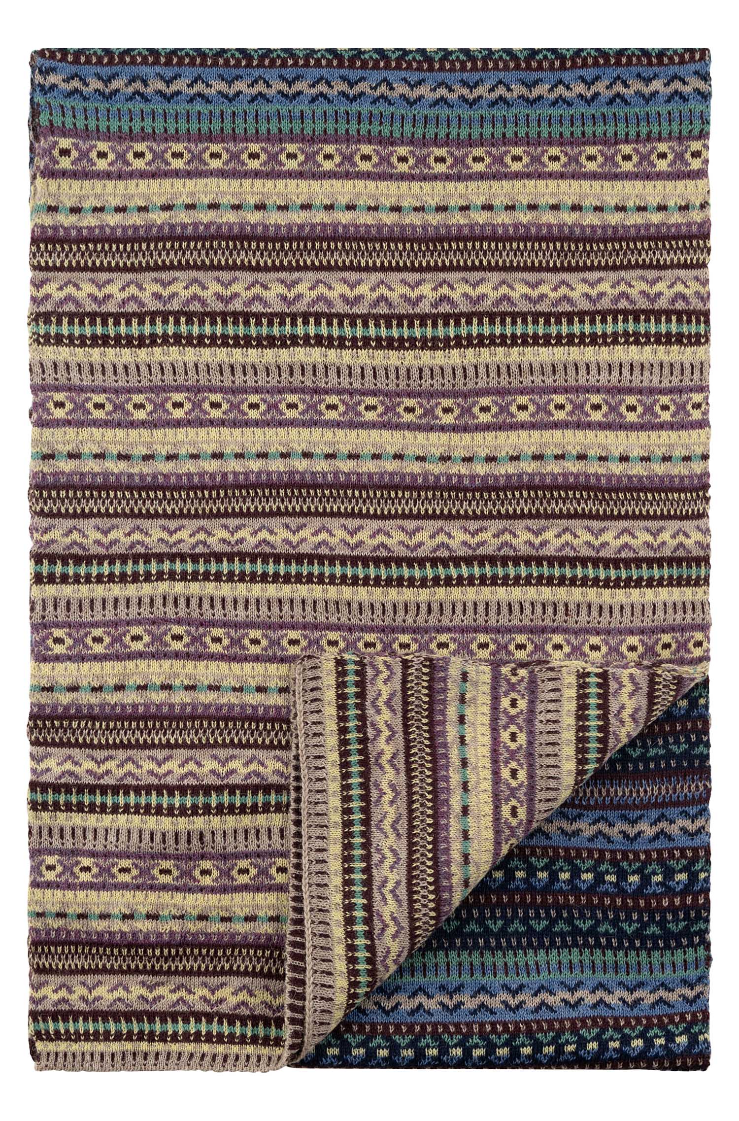 Alpaka Schal DILAYA aus 100% Baby Alpaka-sand multi