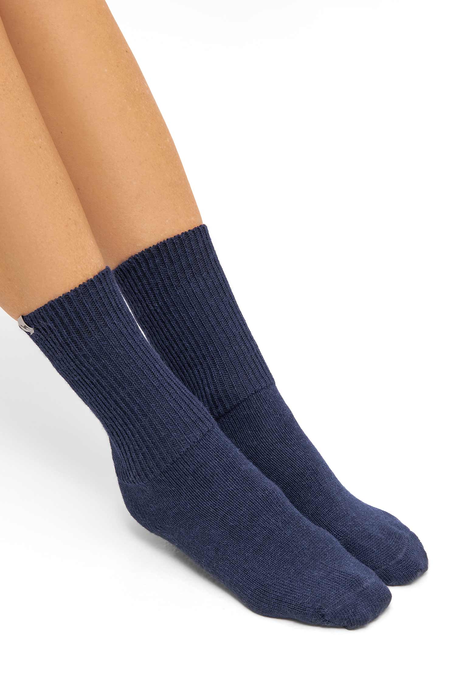 Alpaka Socken SOFT-blau