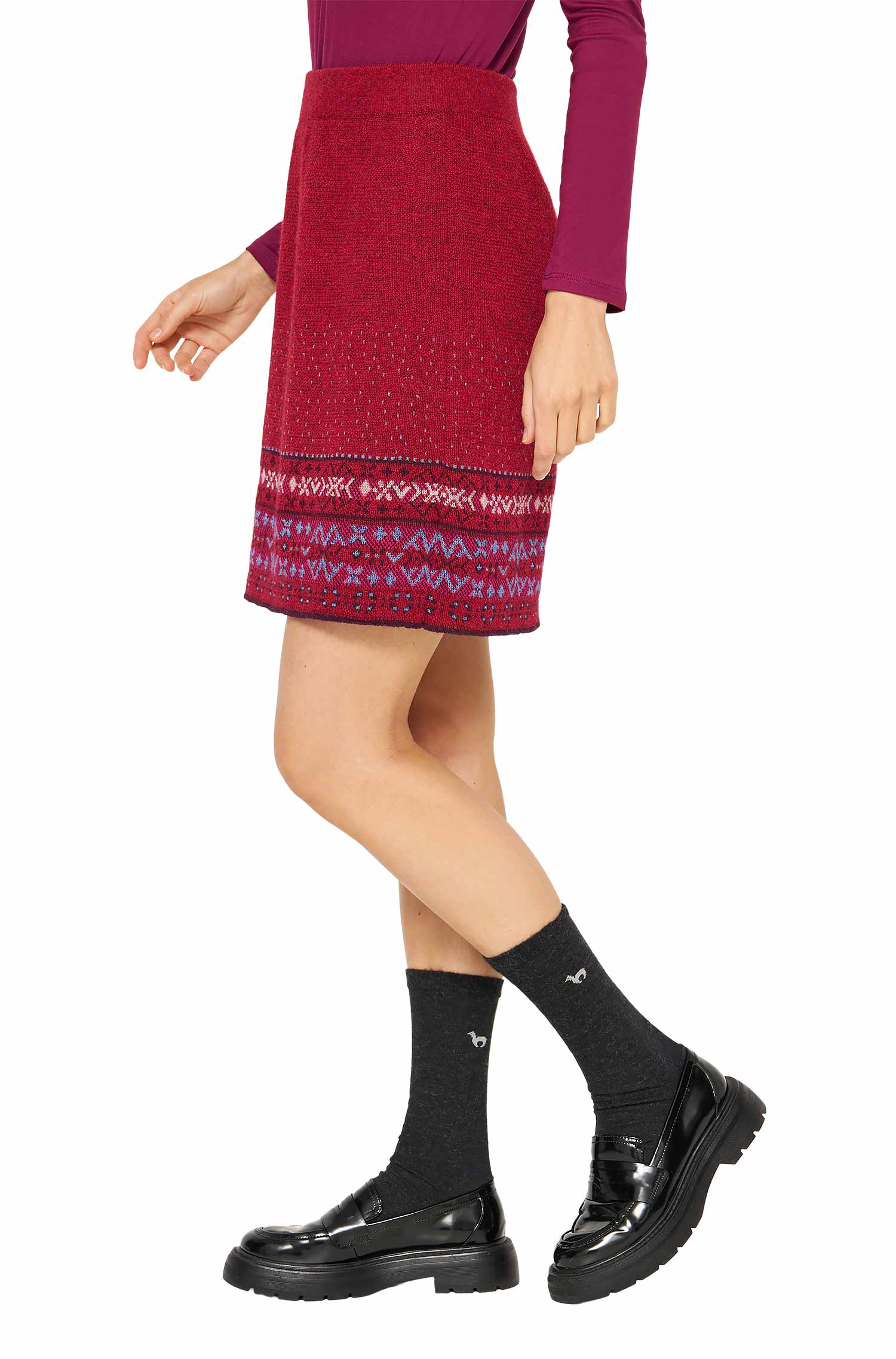 Alpaka Rock PUKA aus 100% Baby Alpaka-puka