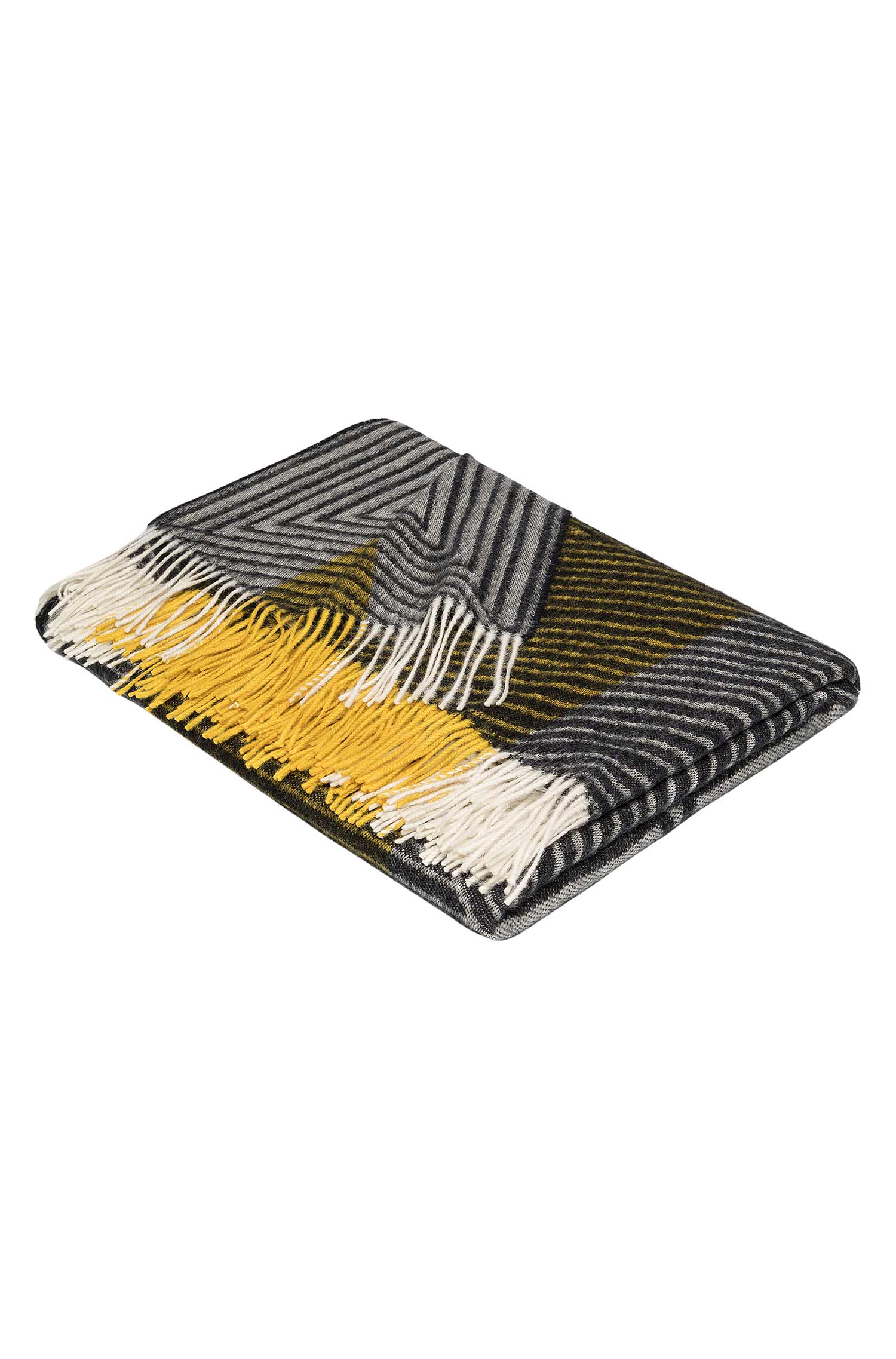 Alpaka Decke ENCASA aus 100% Baby Alpaka-schwarz