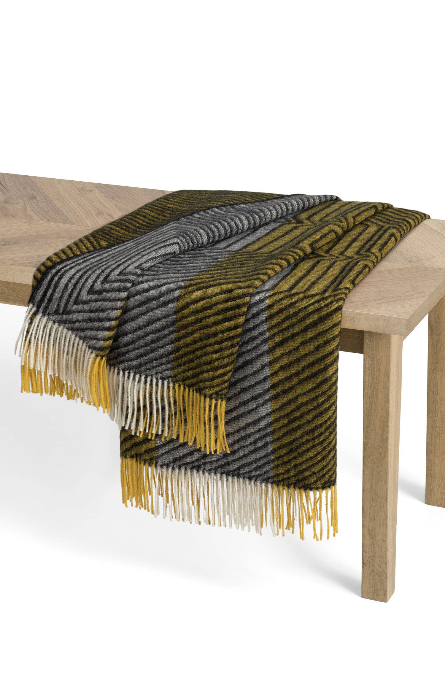 Alpaka Decke ENCASA aus 100% Baby Alpaka-schwarz