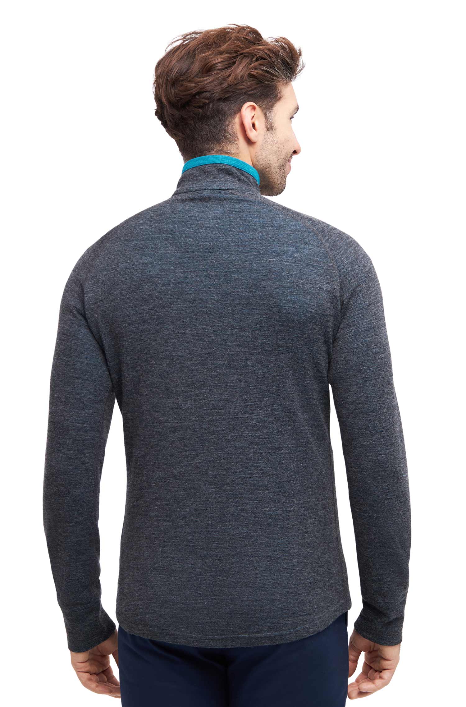 Alpaka Trekking Pullover THERMO-anthrazit