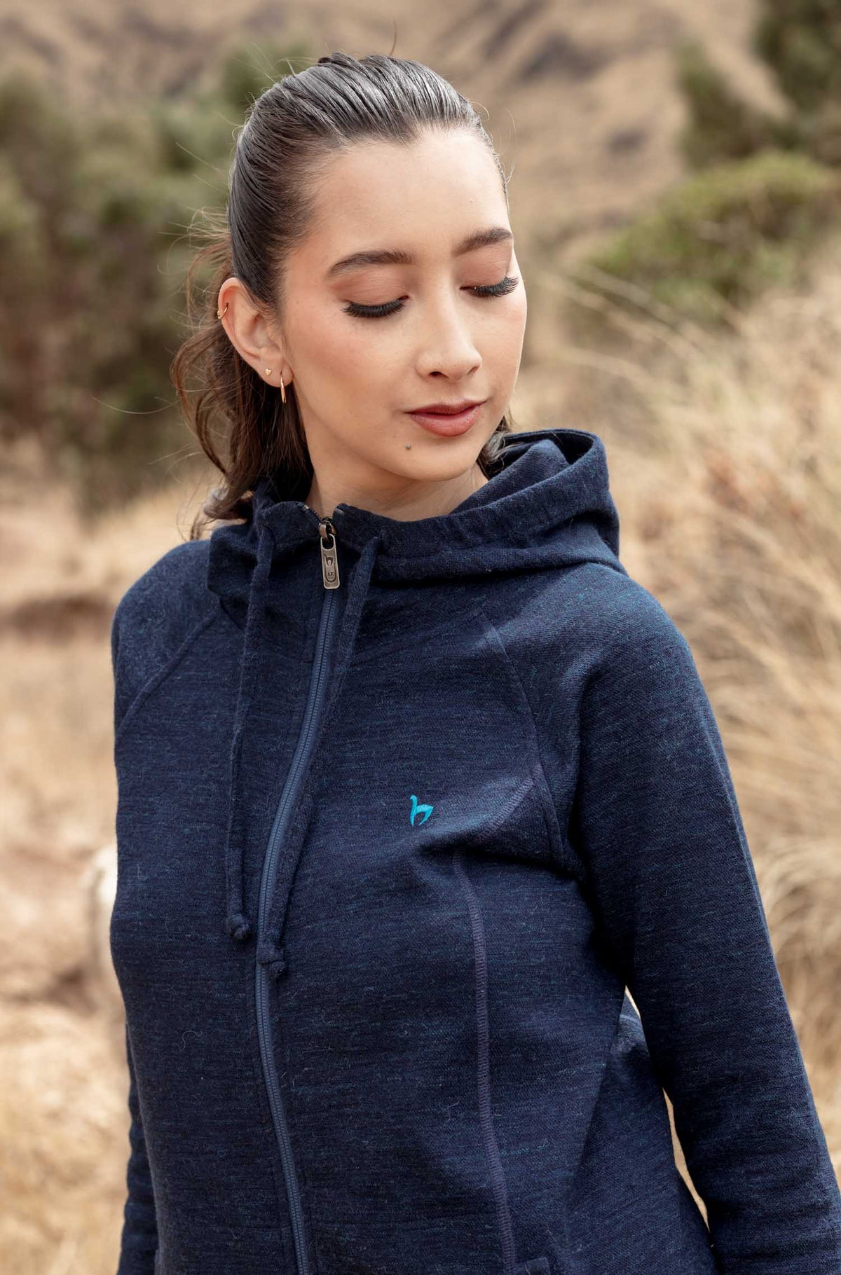 Alpaka Lounge-Hoody THERMO-navy