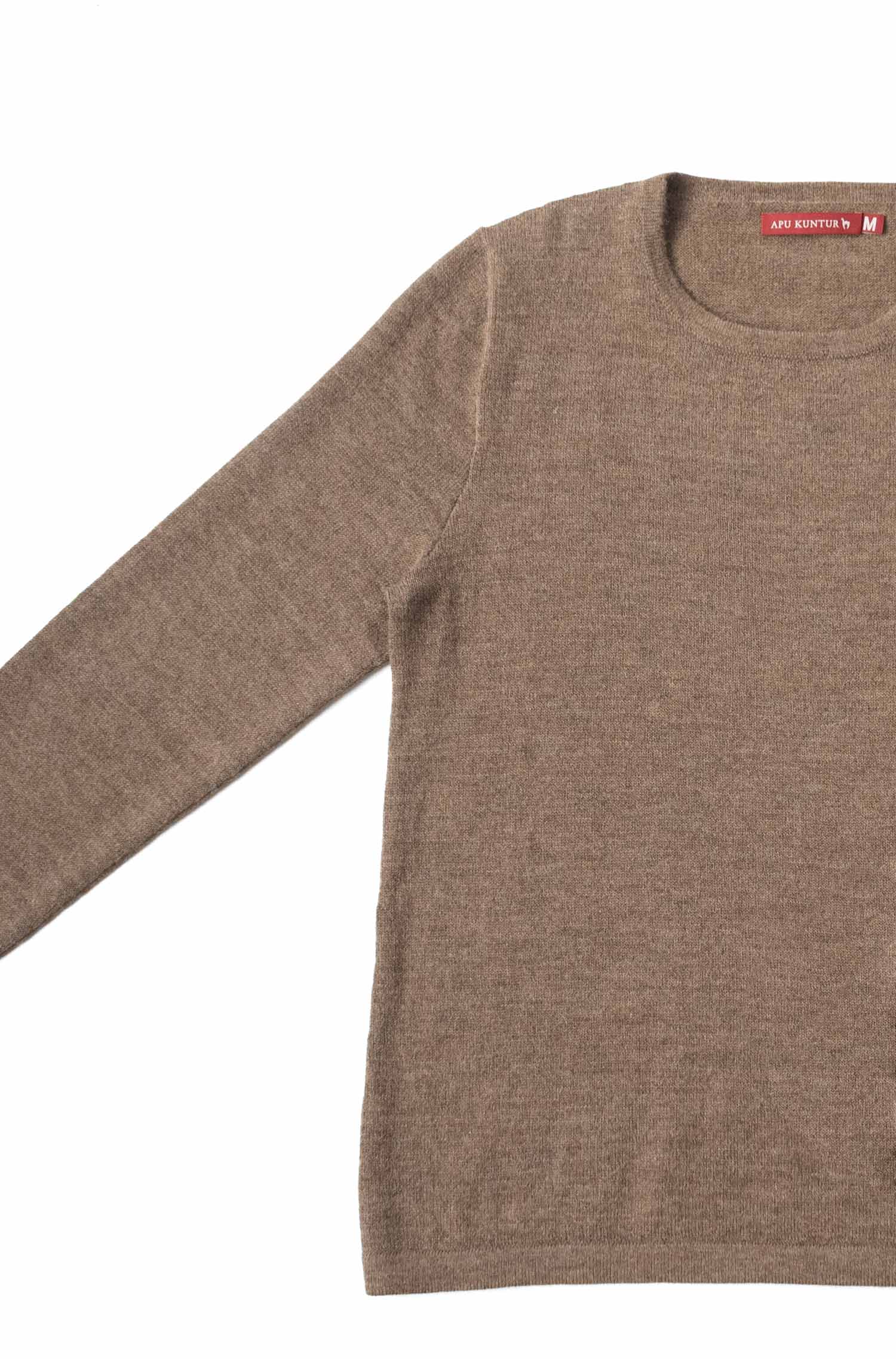 Alpaka Damen Pullover APUSENTIAL-kakao
