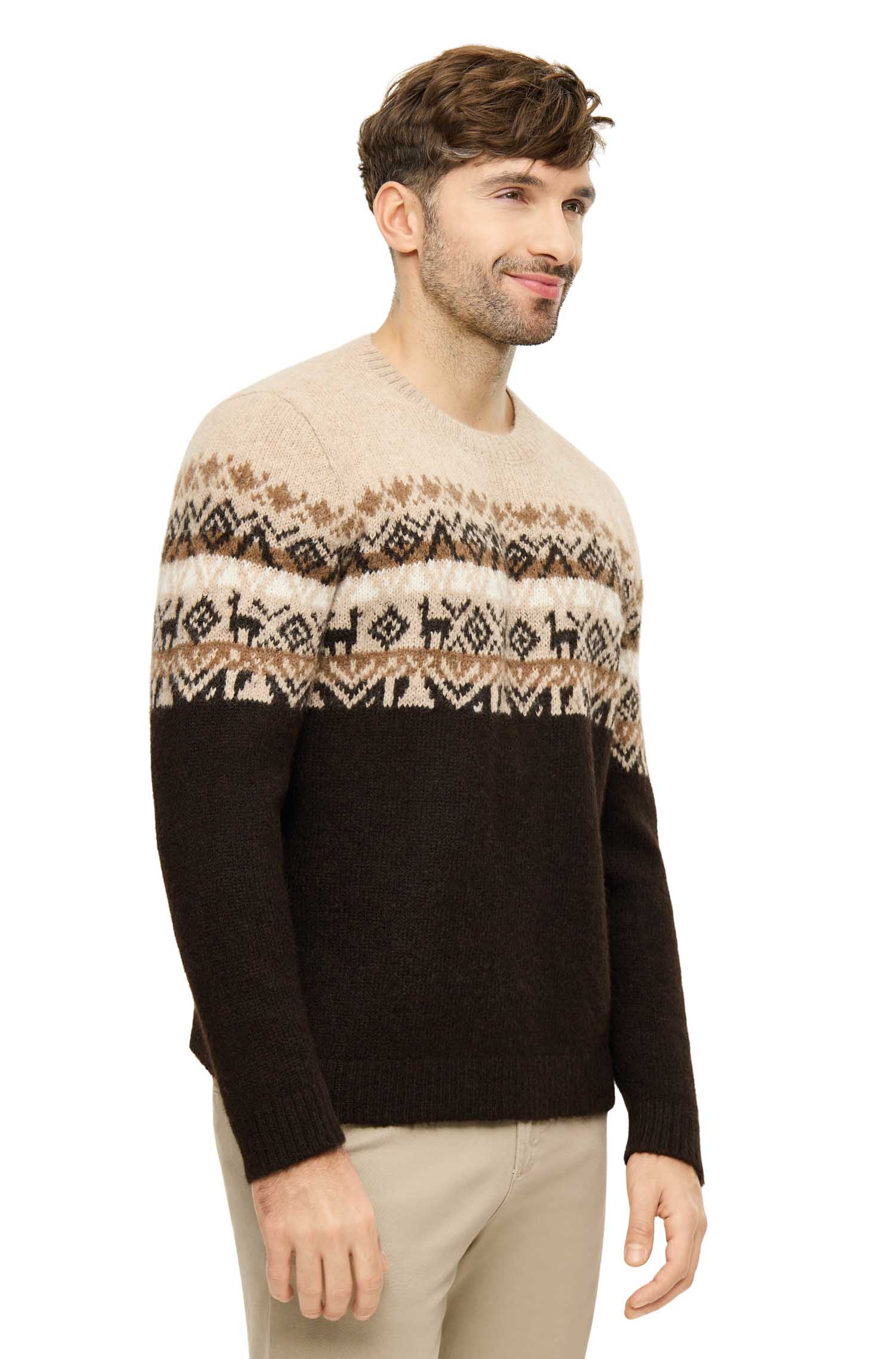 Alpaka Pullover GIORGIO-espresso
