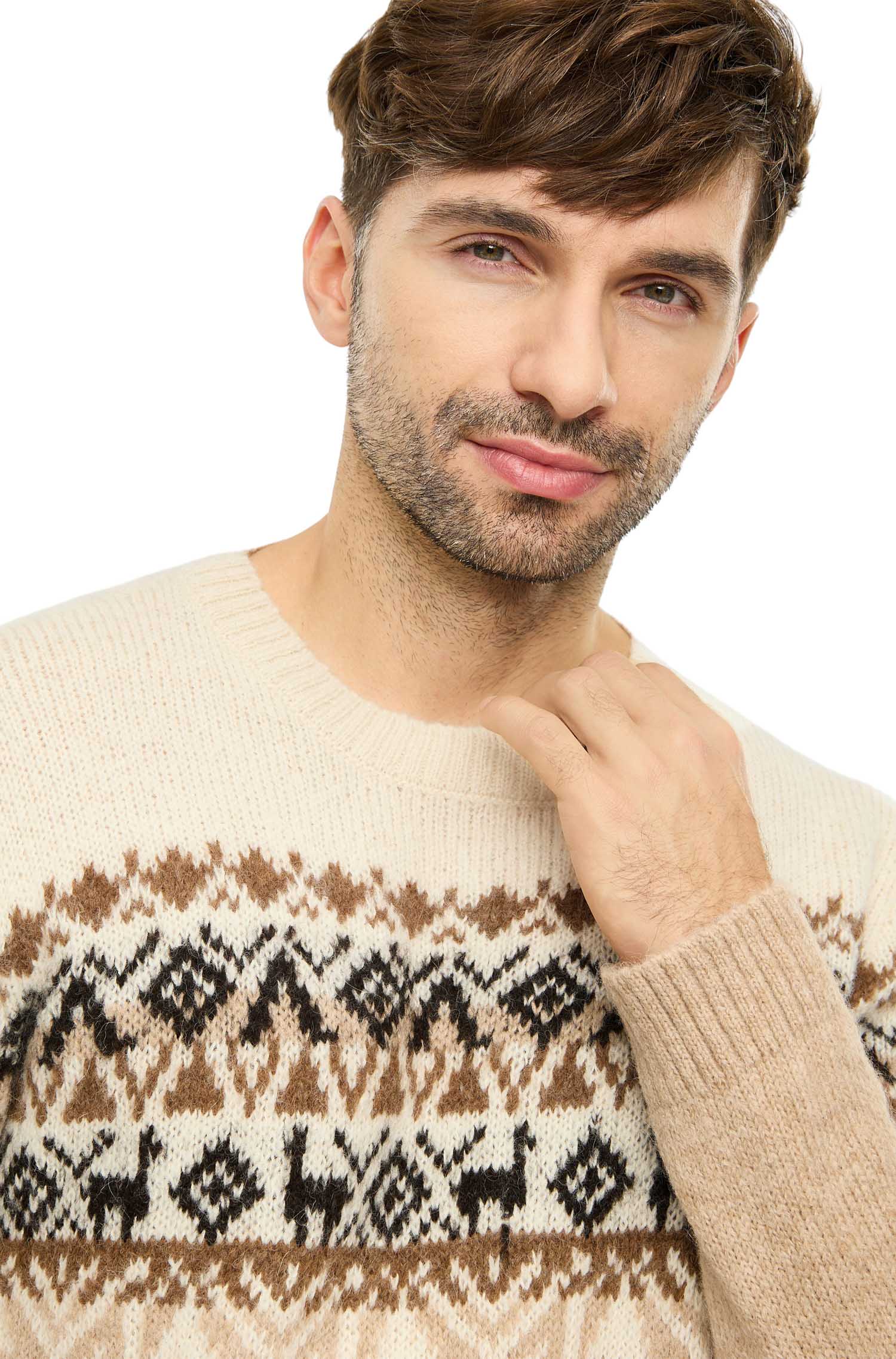Alpaka Pullover GIORGIO-mandel