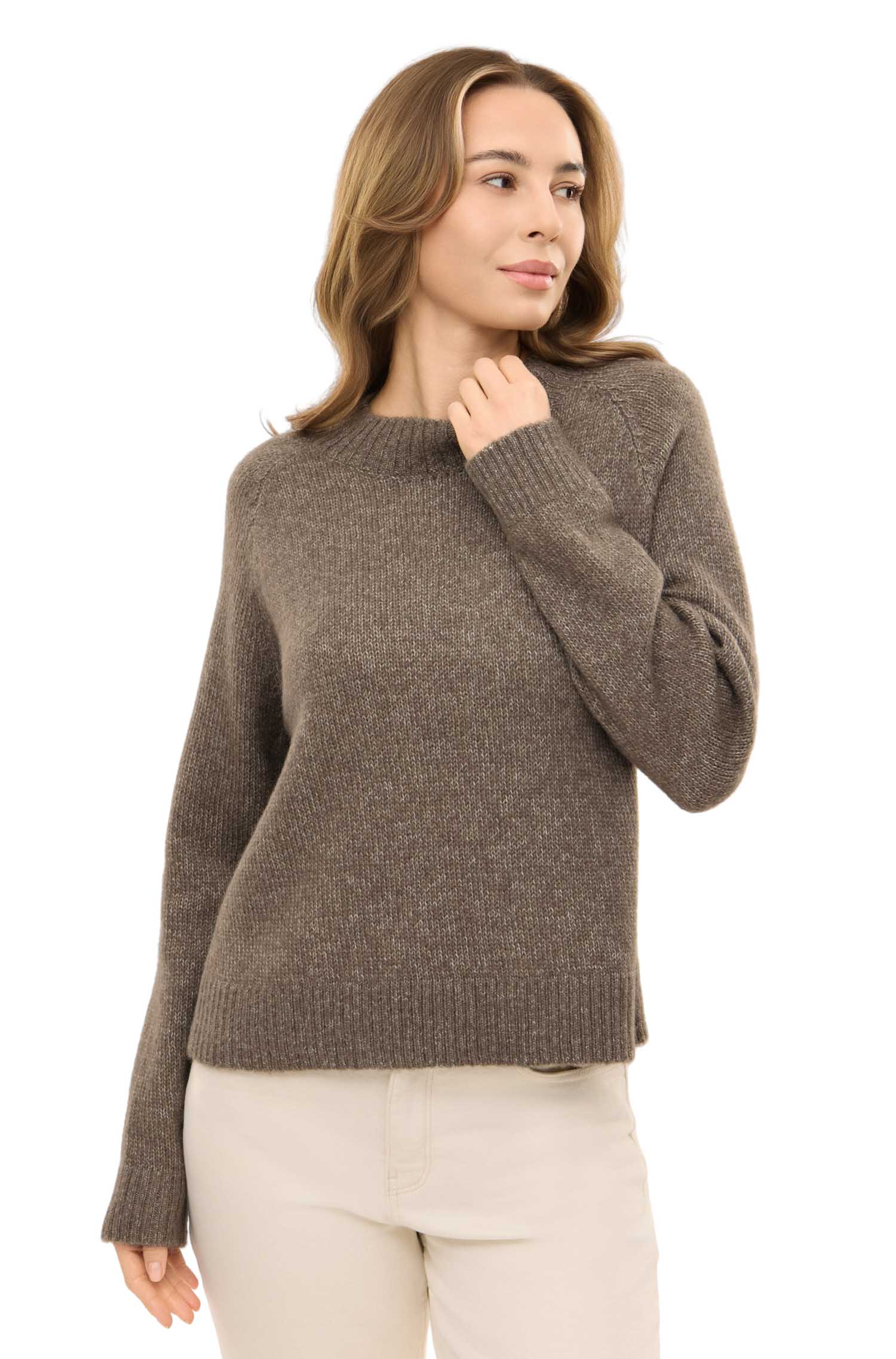 Alpaka Pullover ELLA-taupe
