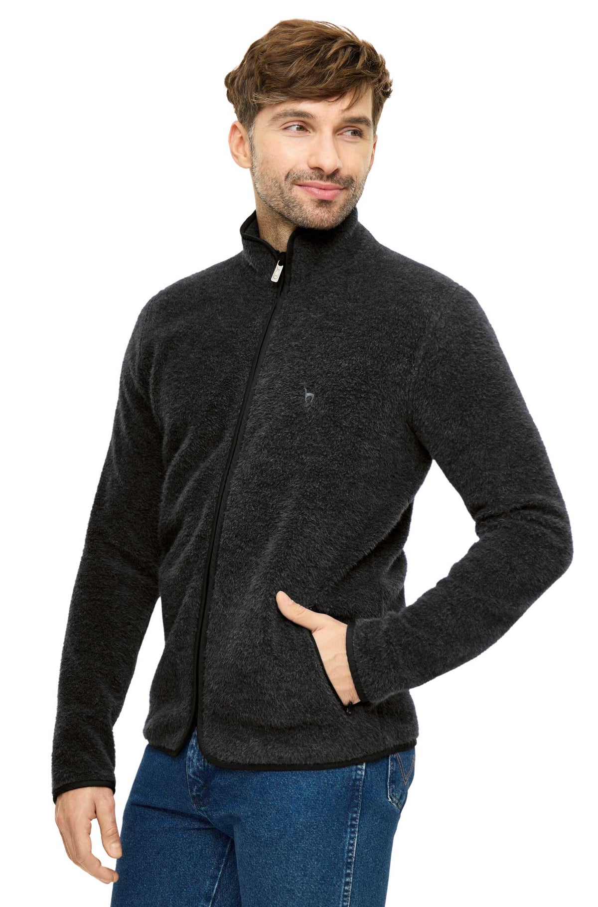 Alpaka Sportjacke KILLIAN-schwarz