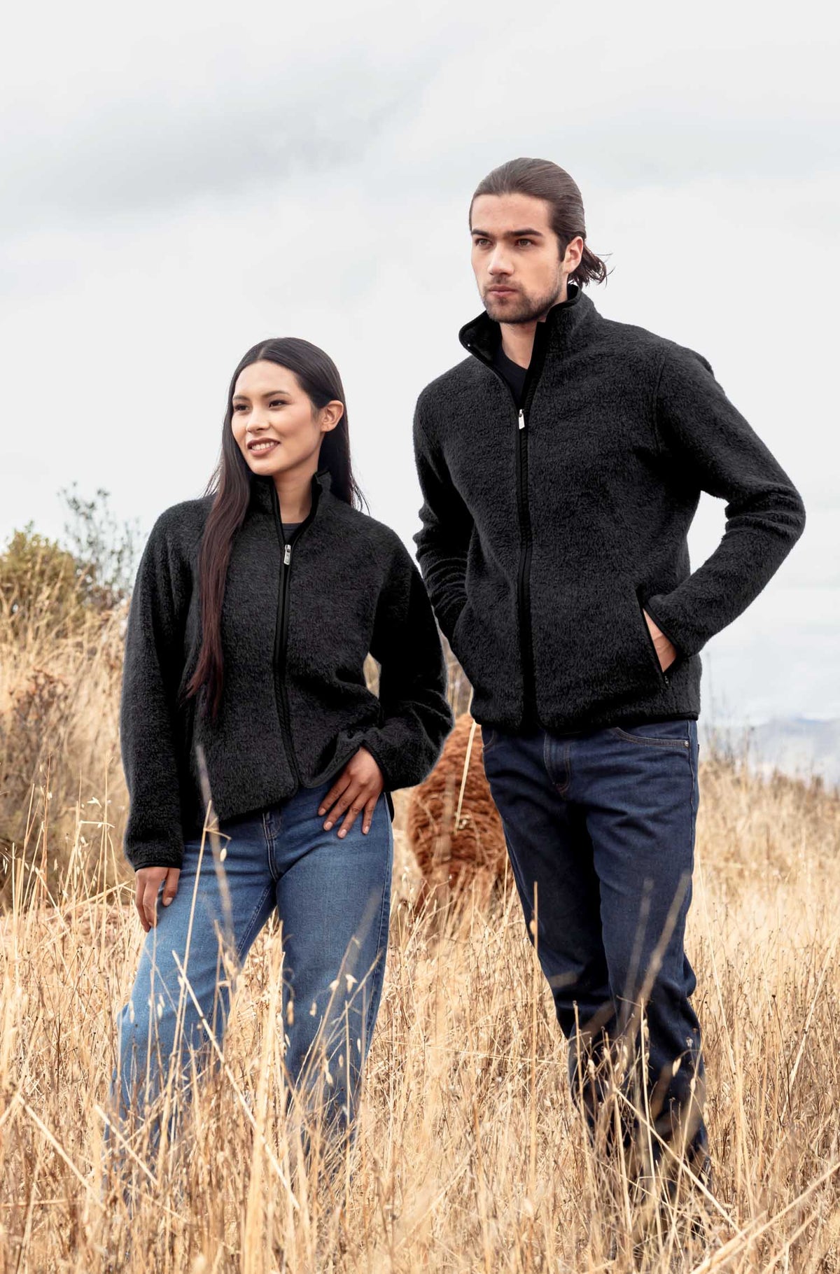 Alpaka Sportjacke KILLIAN-schwarz