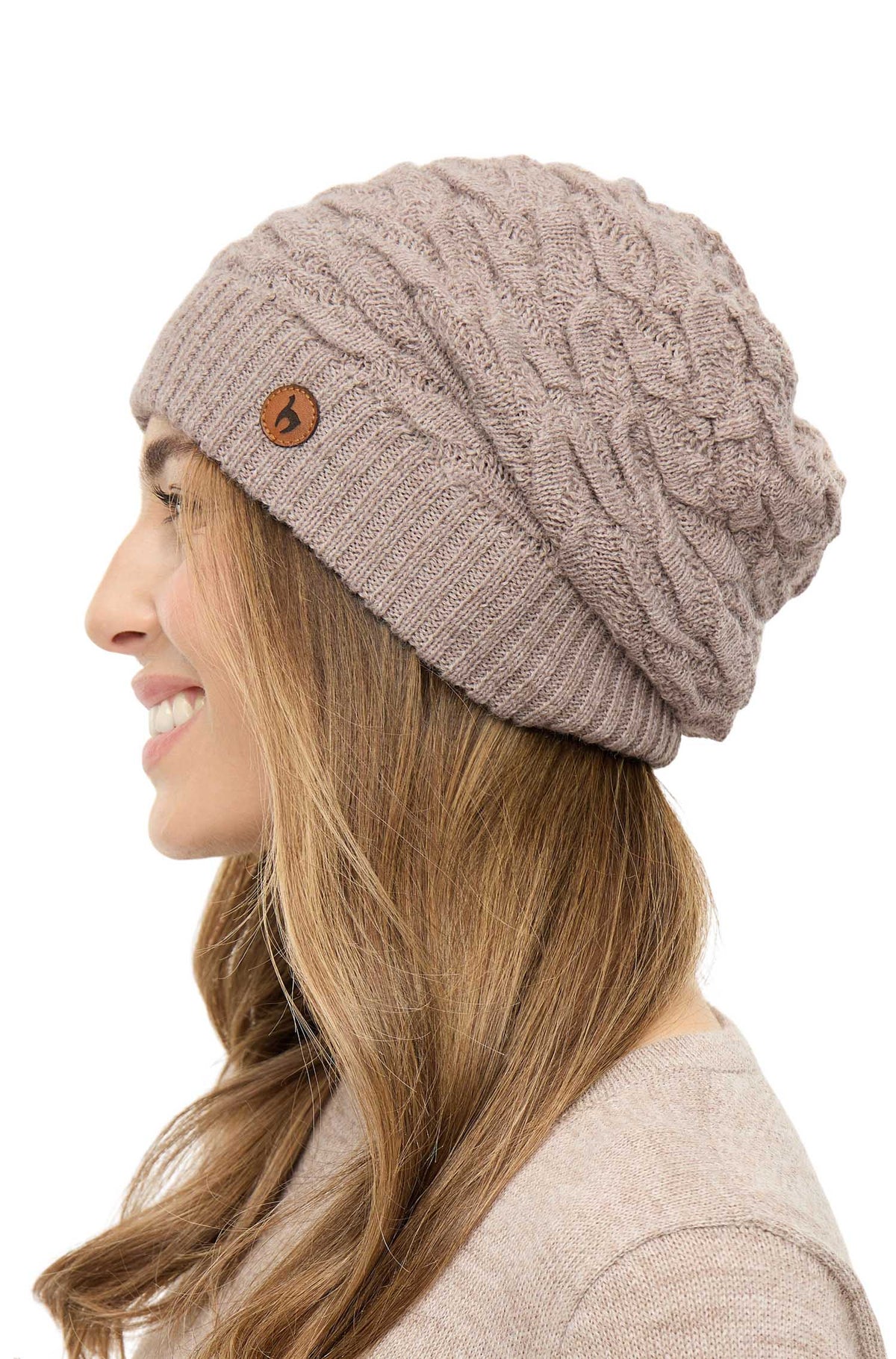 Alpaka Beret BIESEN-sand