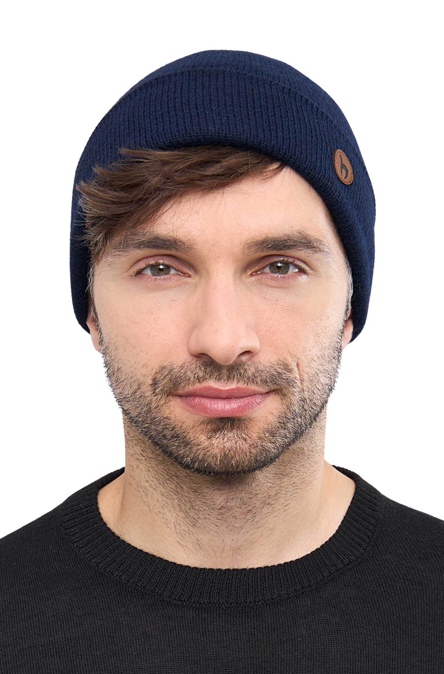 Alpaka Mütze BARK-marineblau
