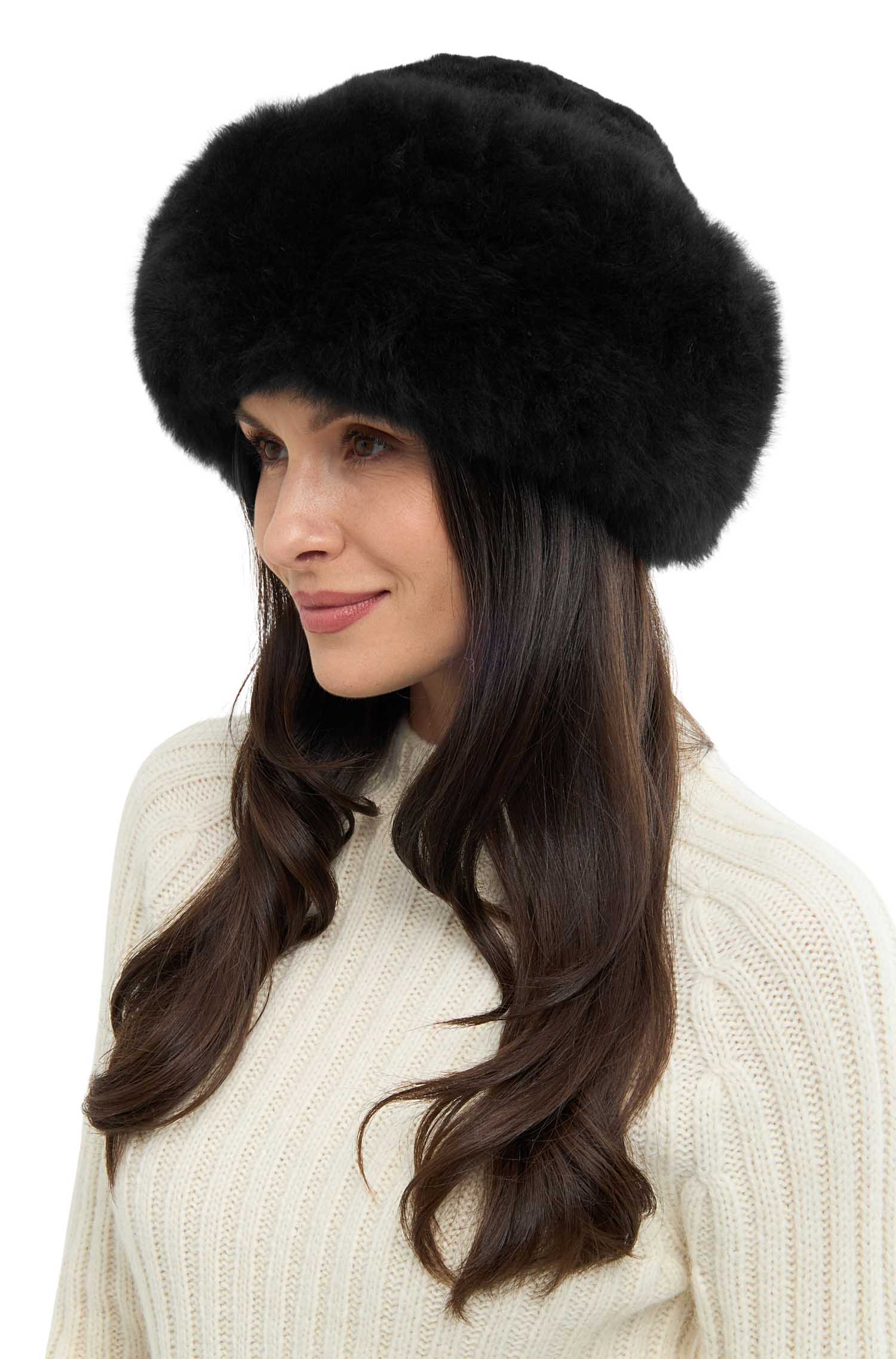 Alpaka Fellmütze FELL-schwarz