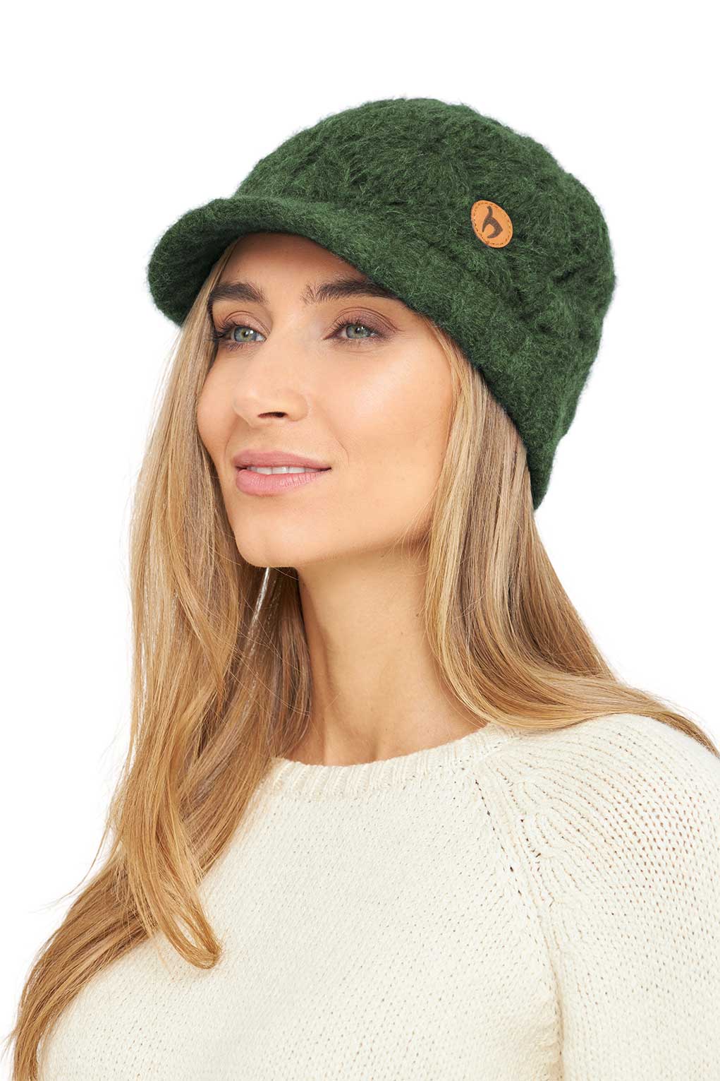 Alpaka Schirmmütze HADIA-grün