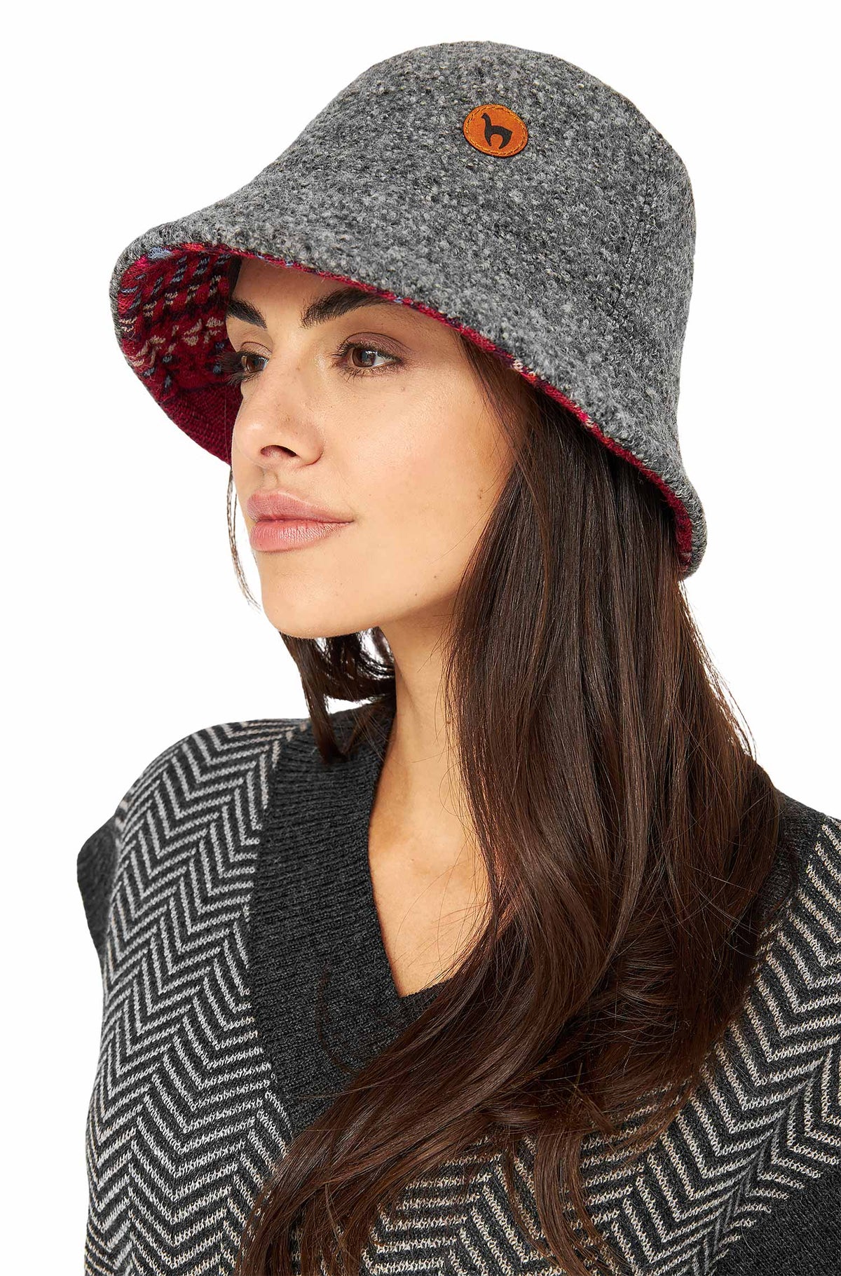 Alpaka Bucket Hat PUKA wendbar-puka