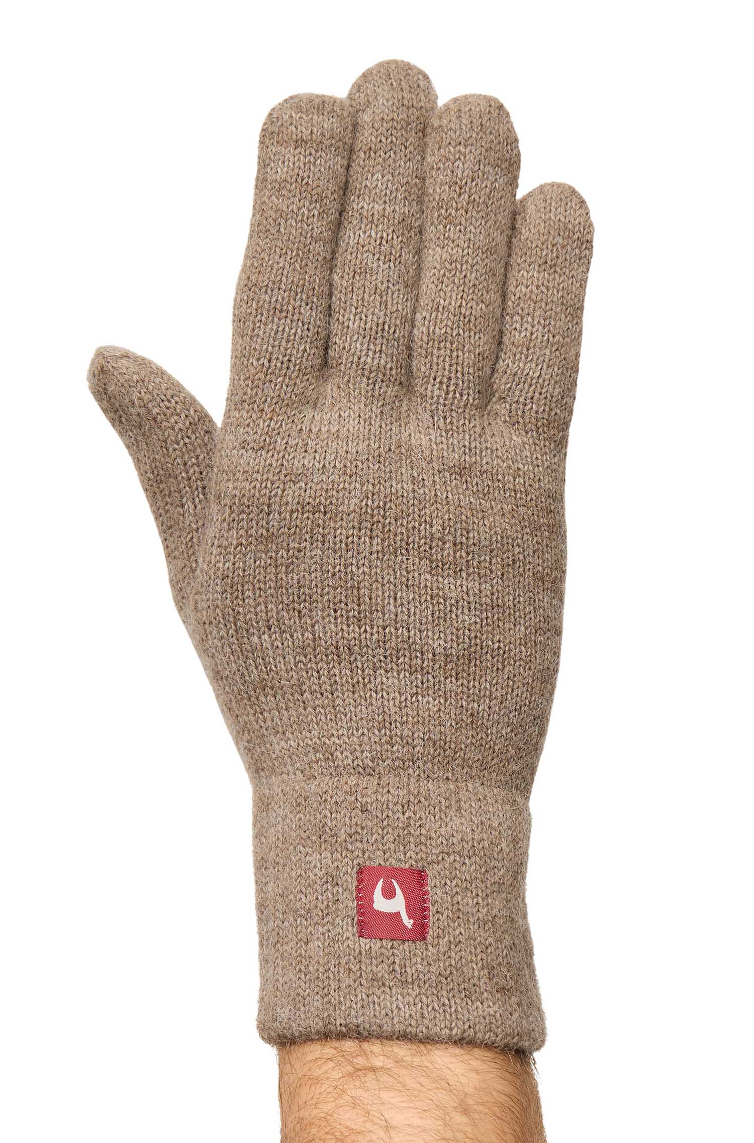 Alpaka Handschuhe UNI-kakao