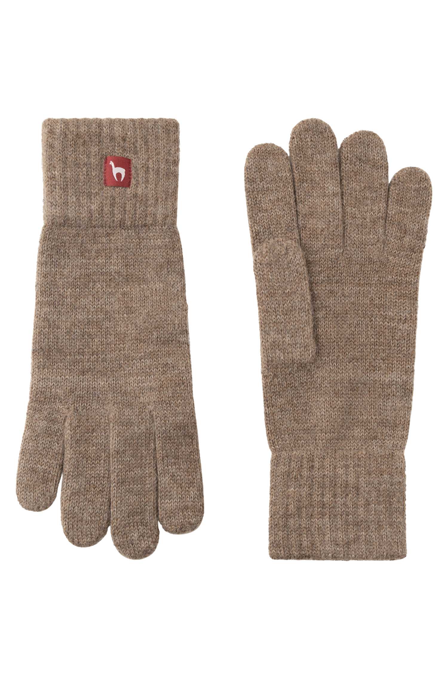 Alpaka Handschuhe UNI-kakao