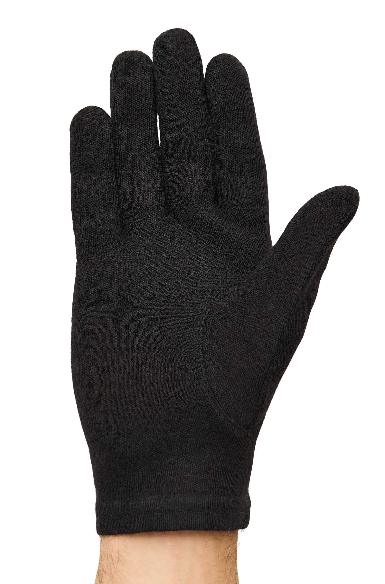 Alpaka Fingerhandschuh THERMO LAYER-schwarz