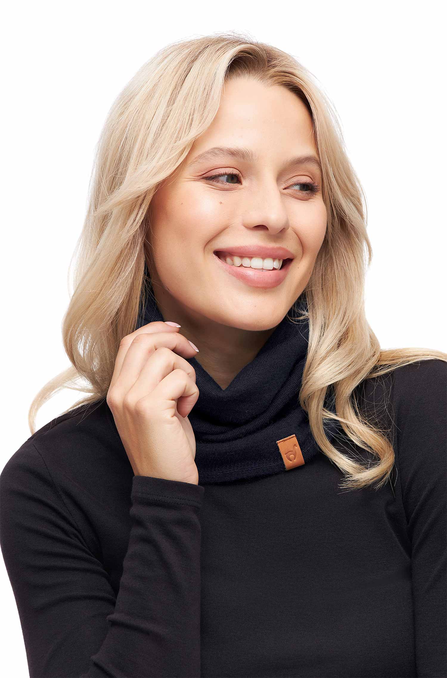 Alpaka Loopschal ROYAL ALPACA SPORT-schwarz