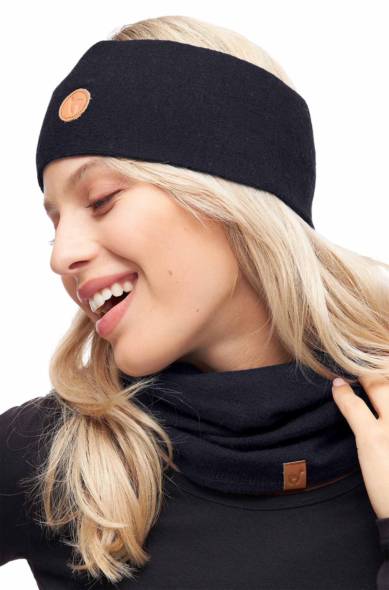 Alpaka Loopschal ROYAL ALPACA SPORT-schwarz