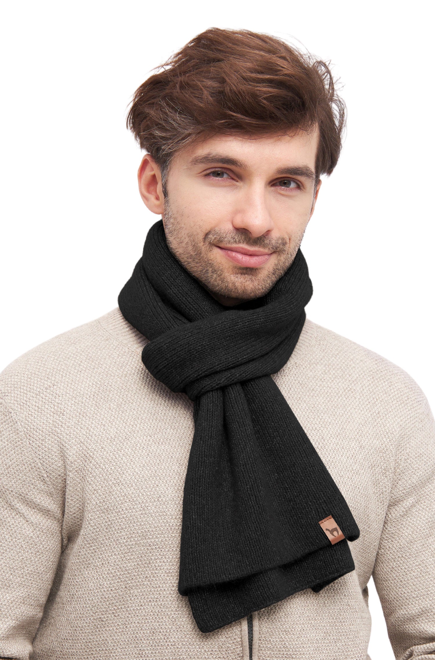 Alpaka Schal PACA-schwarz