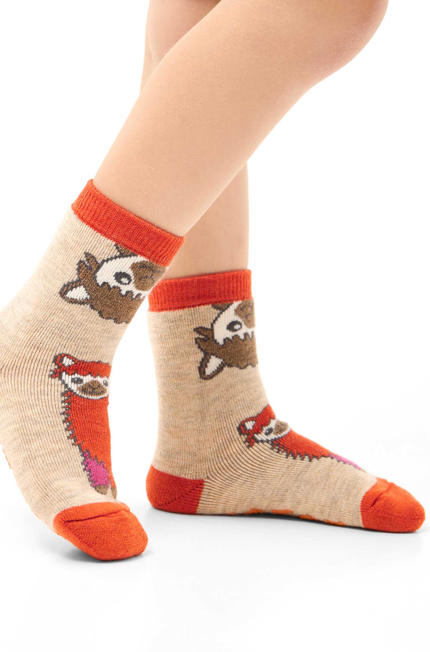Alpaka Socken ABS | 6er-Pack-orange