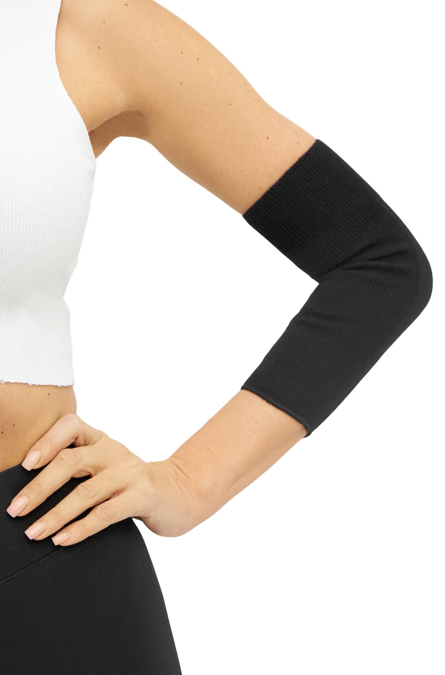 Alpaka Gelenkwärmer THERMO-schwarz