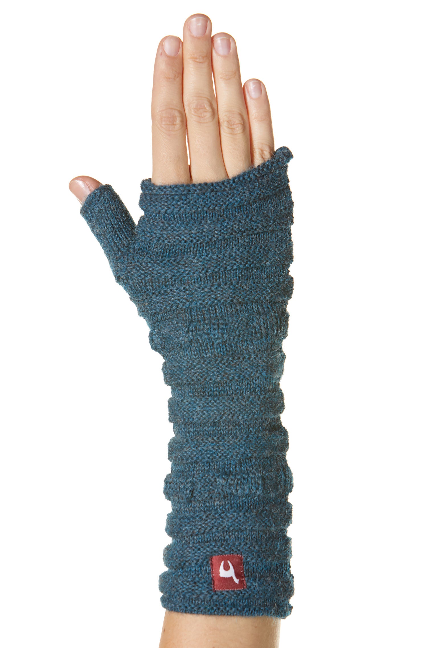 Alpaka Armstulpen ESPIGA-rauchblau