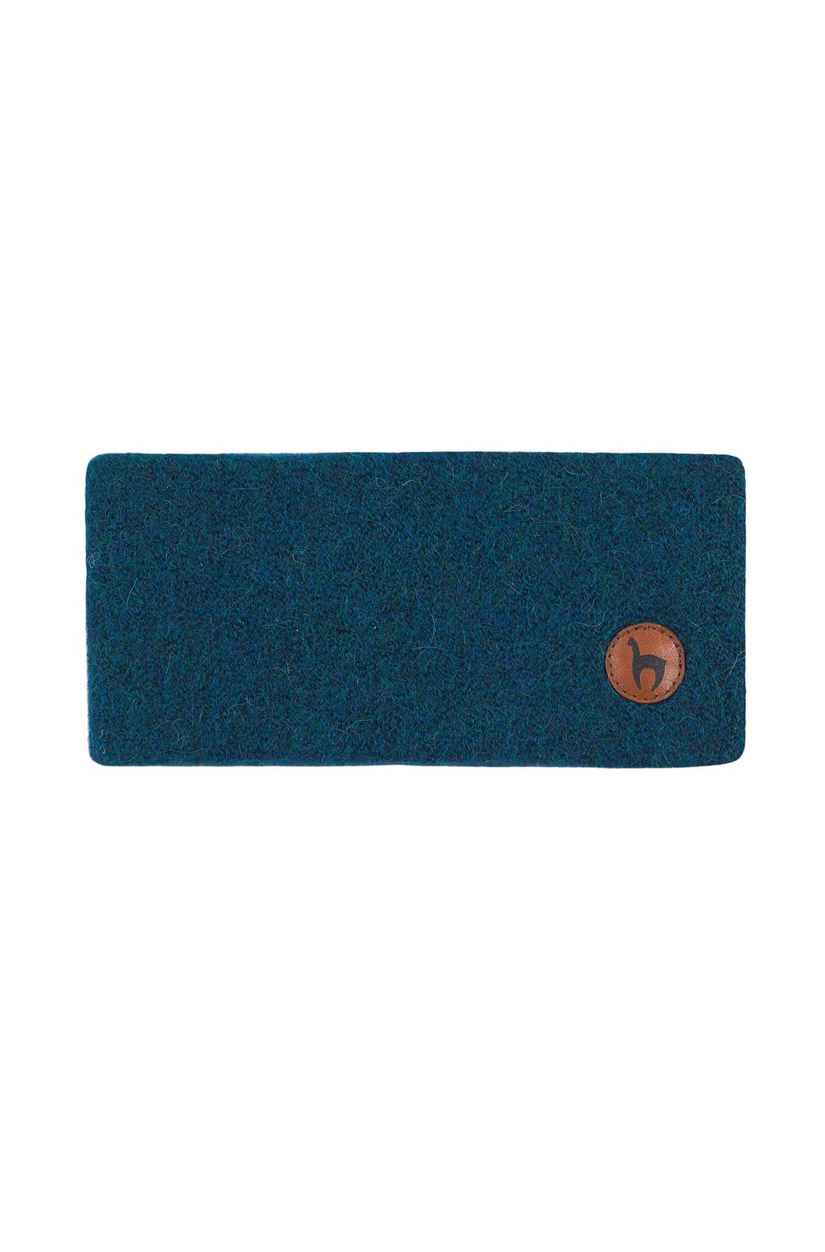 Alpaka Stirnband STRETCH-petrol