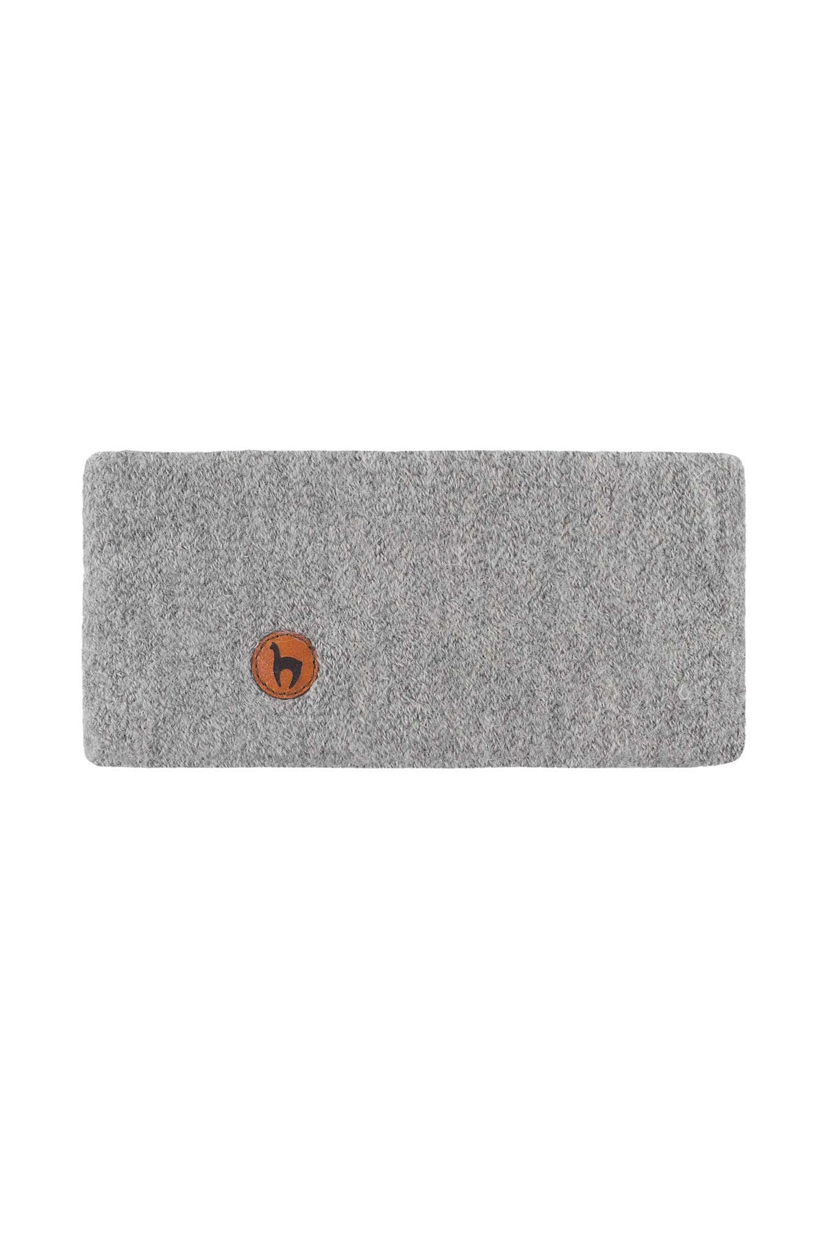 Alpaka Stirnband STRETCH-silbergrau