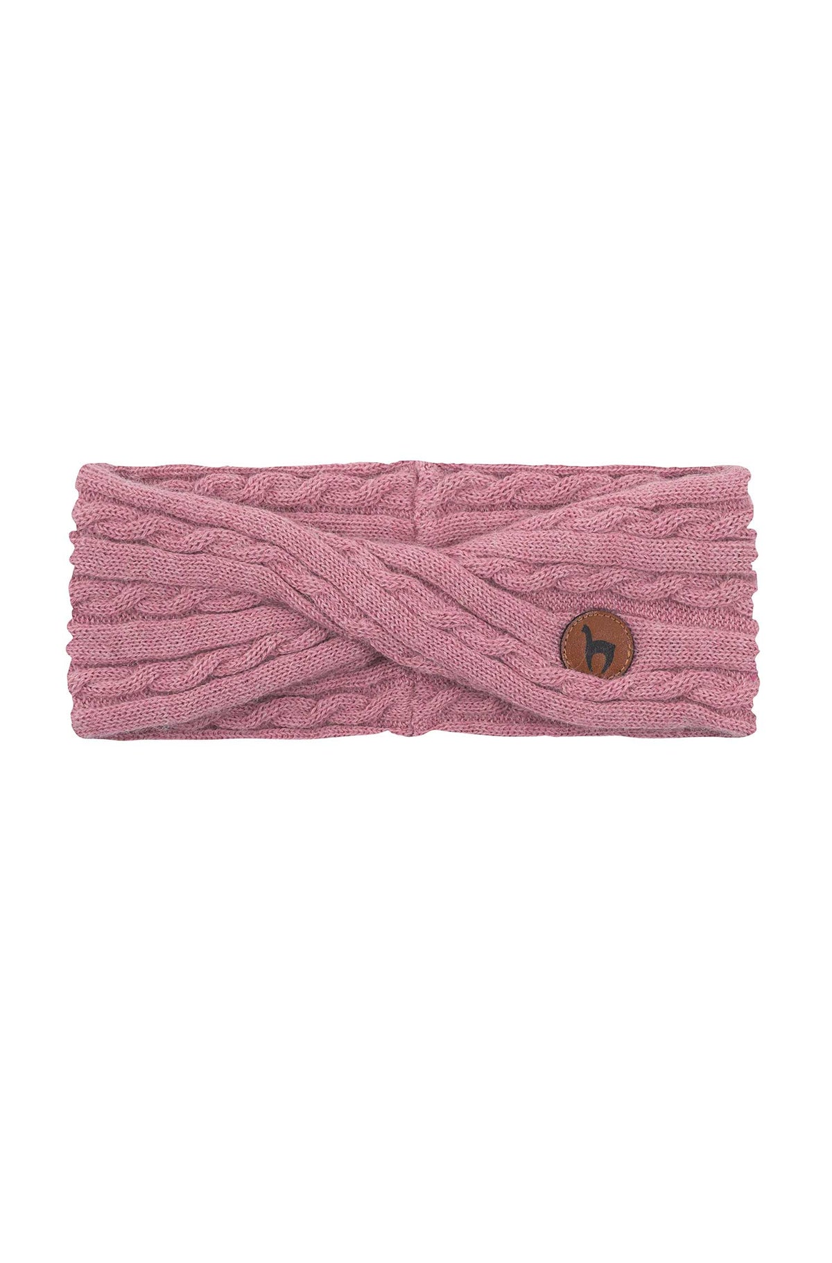 Alpaka Stirnband SUAVE Twist-rosa