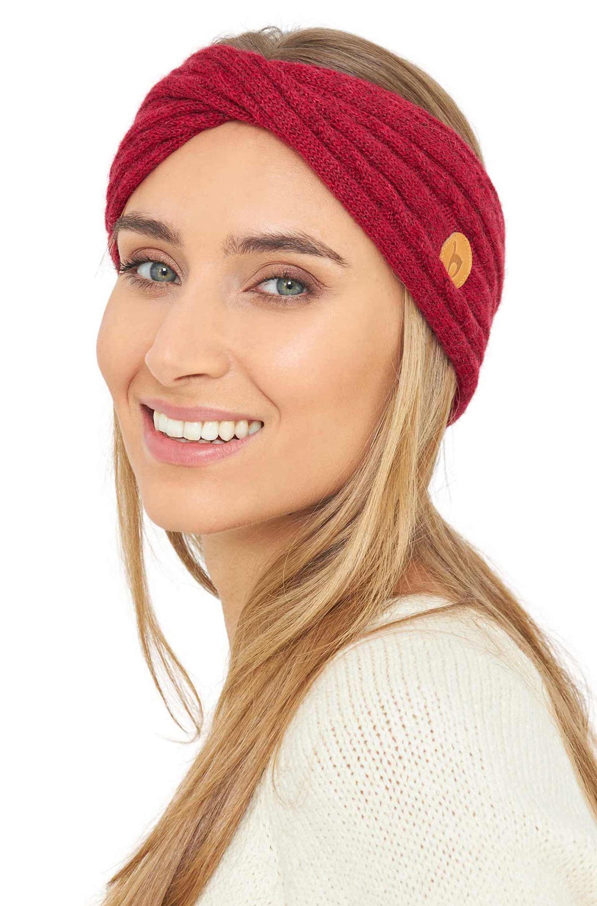 Alpaka Stirnband SUAVE Twist-rot
