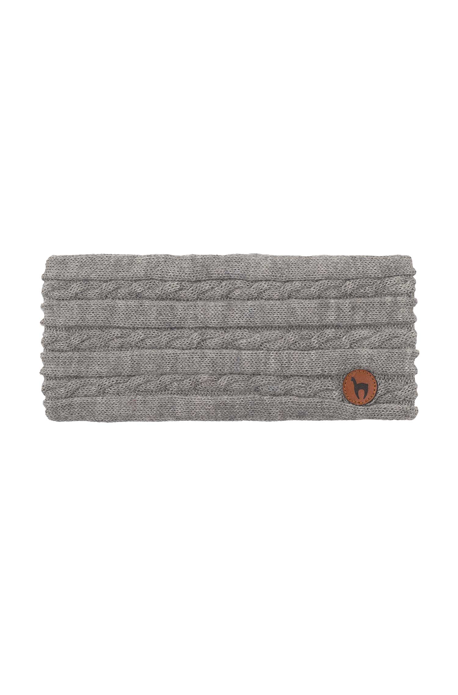 Alpaka Stirnband SUAVE-silber