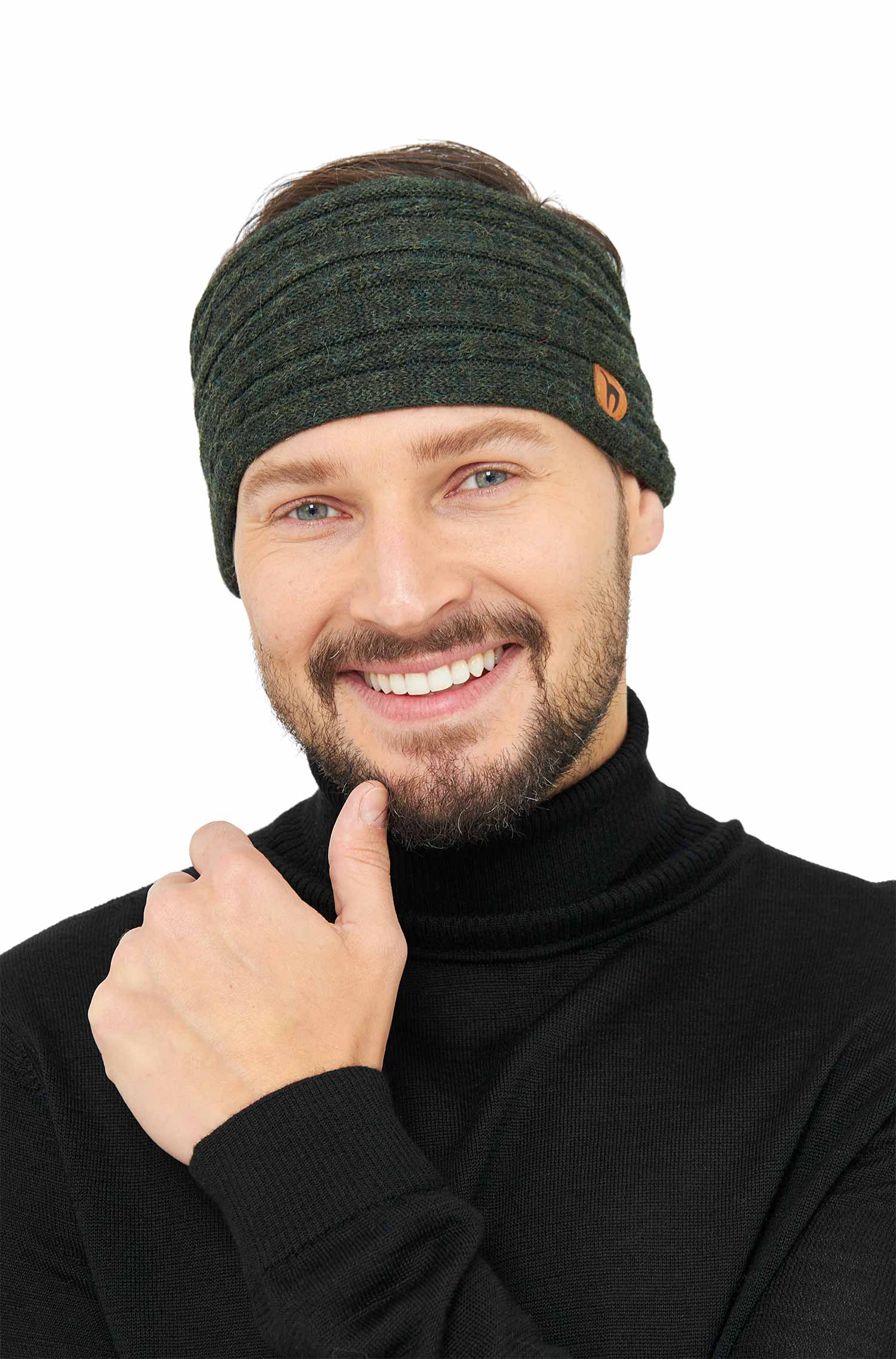 Alpaka Stirnband SUAVE-tannengrün