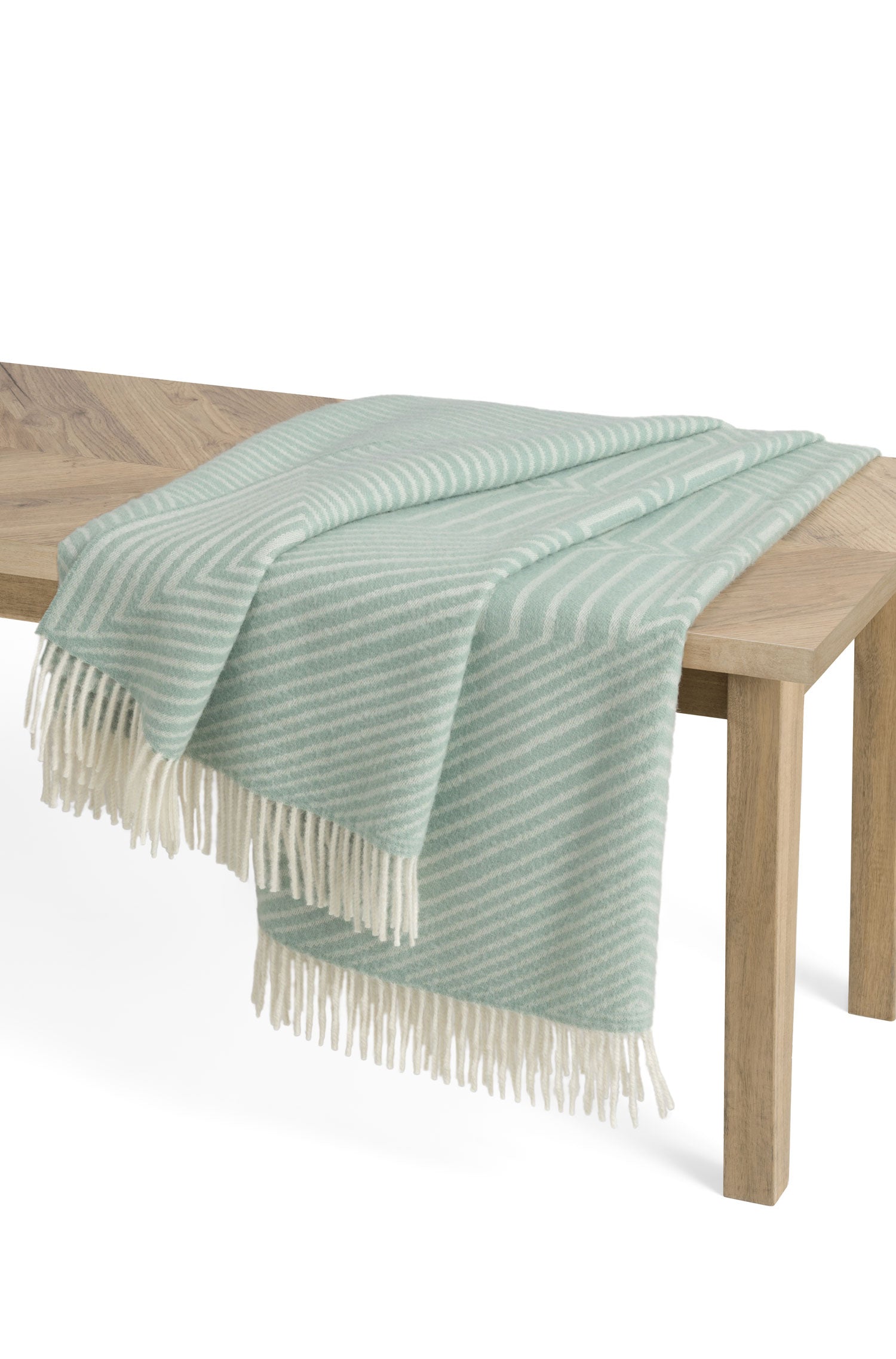 Alpaka Decke ENCASA-mint