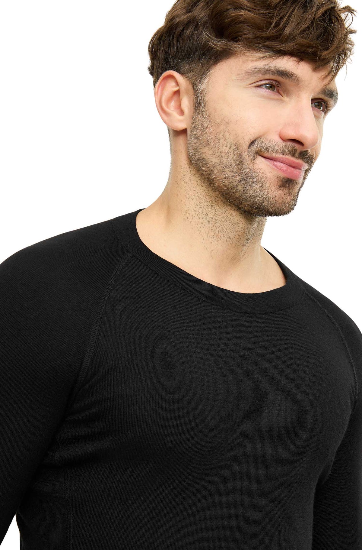 Alpaka Thermo-Shirt PEDRO-schwarz