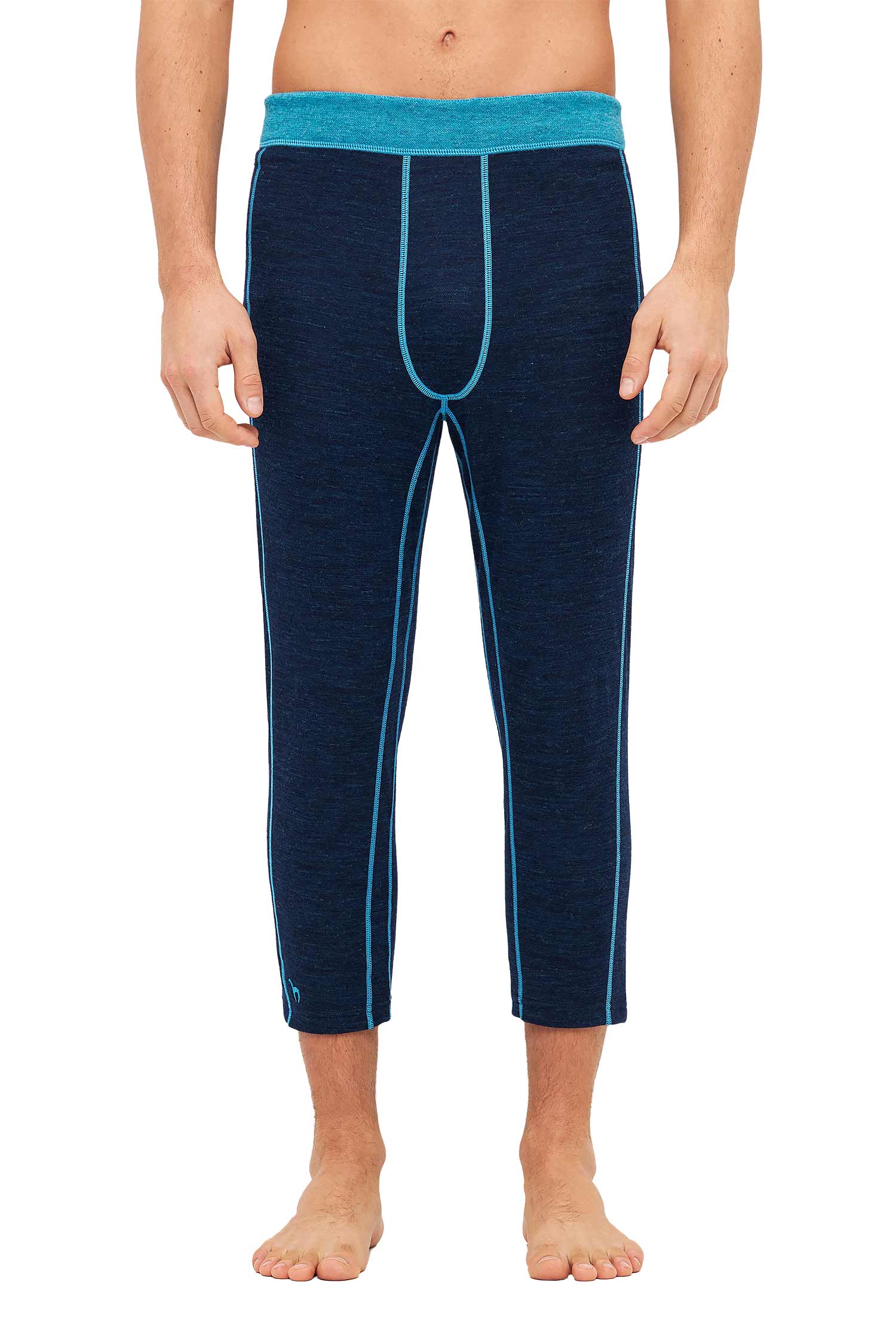 Alpaka 3/4-Leggings THERMO-navy/türkis