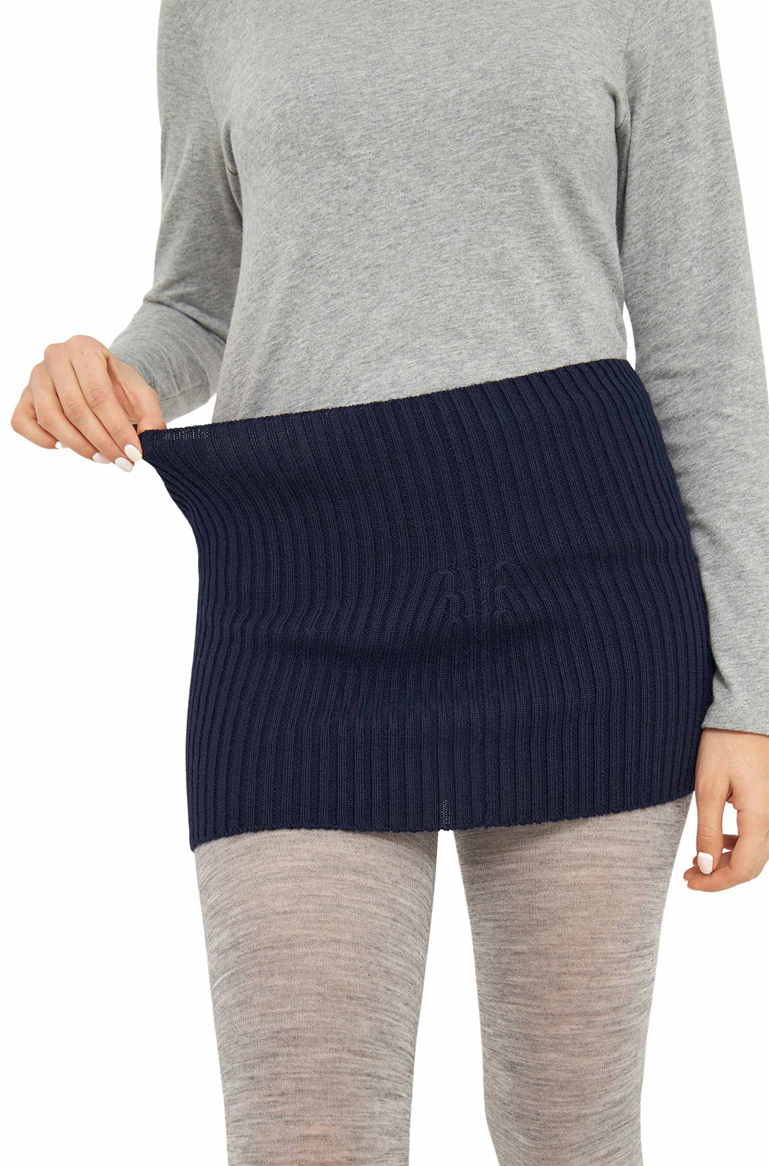 Alpaka Nierenwärmer RIPP-dark navy