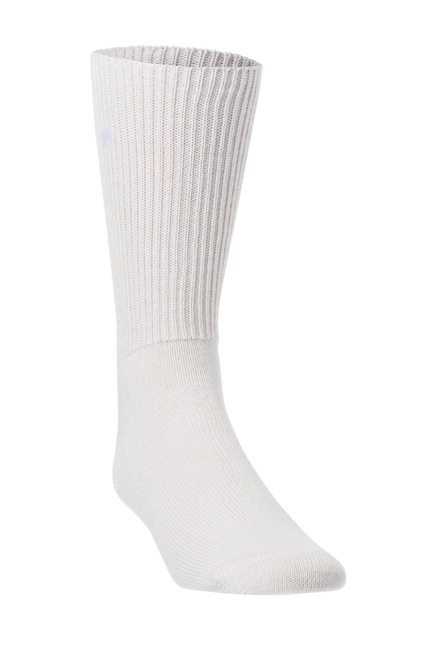 Alpaka Socken SOFT aus 52% Alpaka & 18% Wolle-weiss