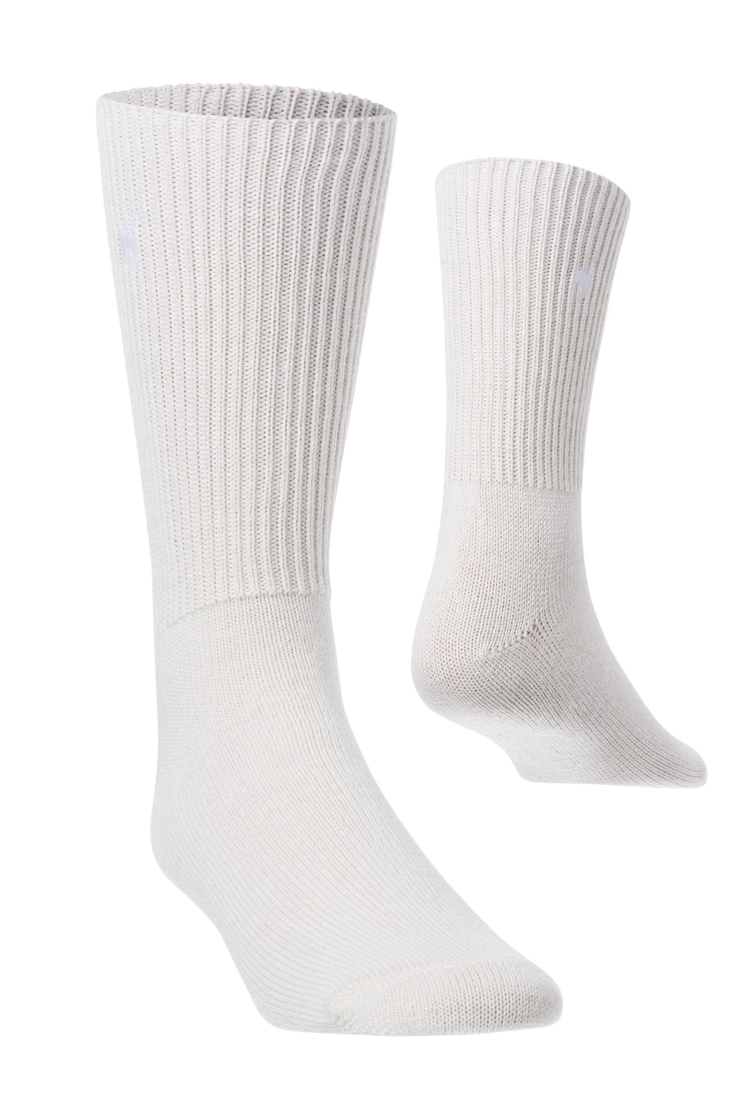 Alpaka Socken SOFT aus 52% Alpaka & 18% Wolle-weiss