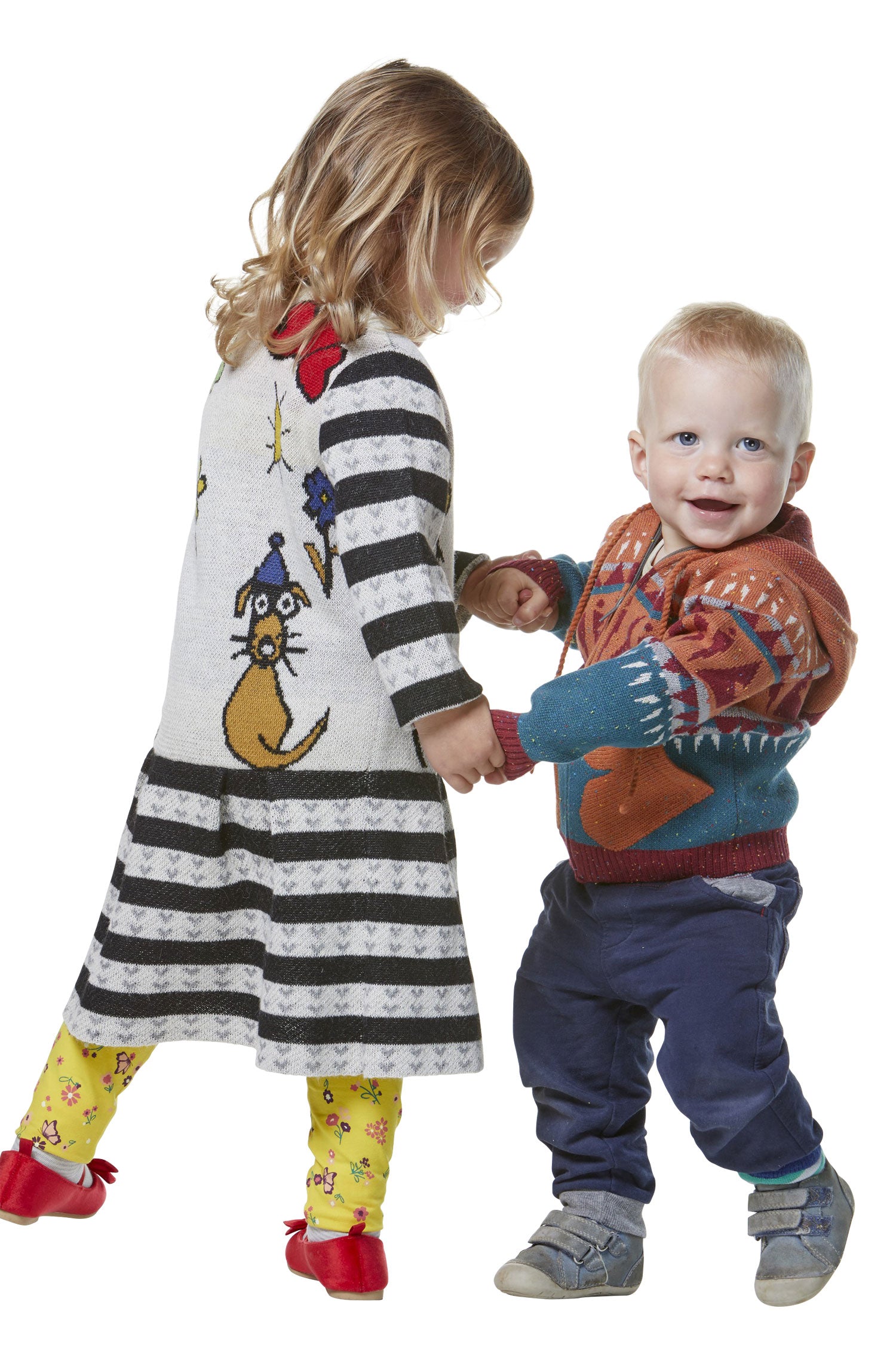 Kleid AMOR für Kinder aus 70% Baumwolle & 30% Baby Alpaka-hellgrau