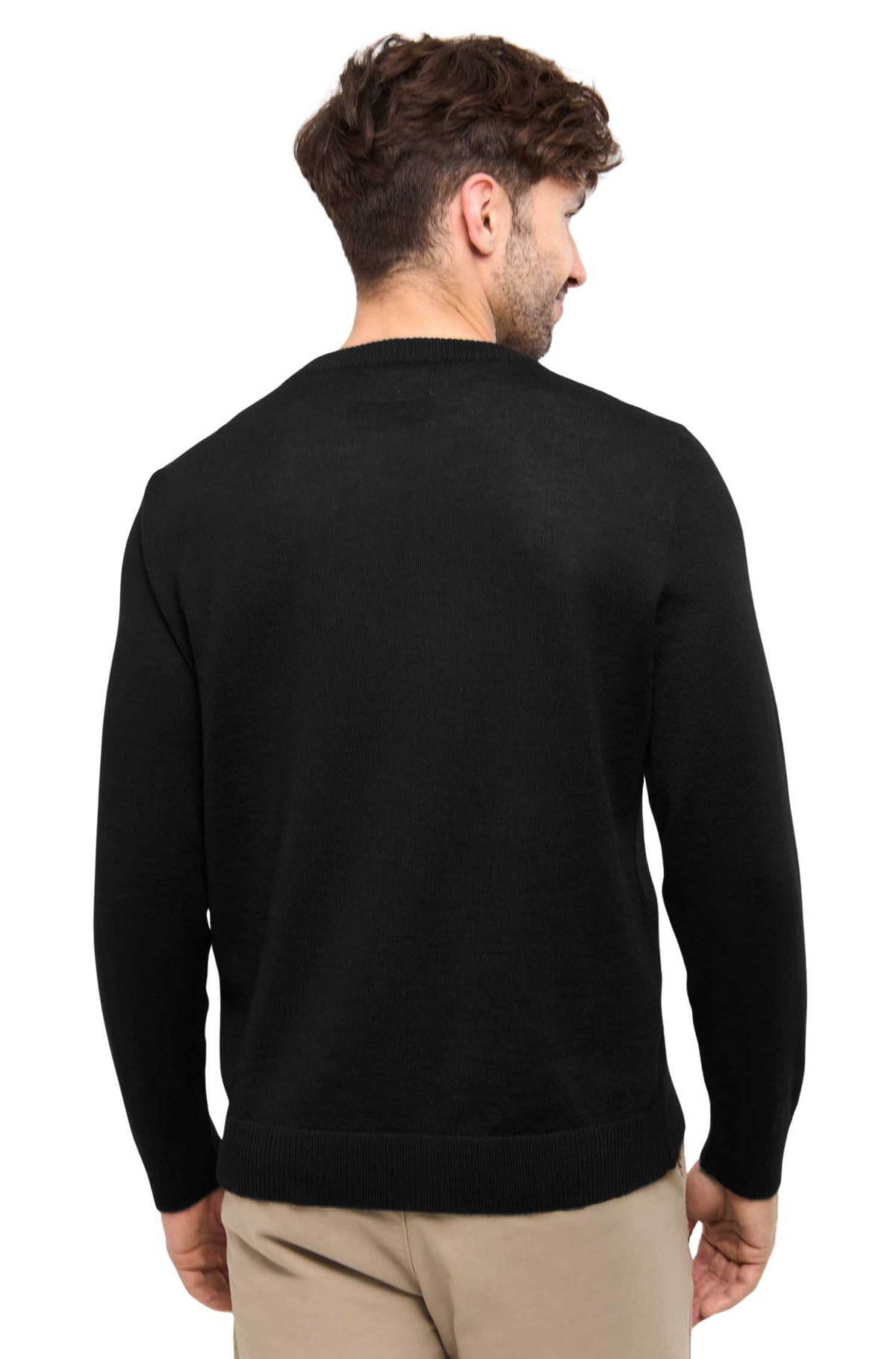 Alpaka Herren Pullover ARTURO-schwarz