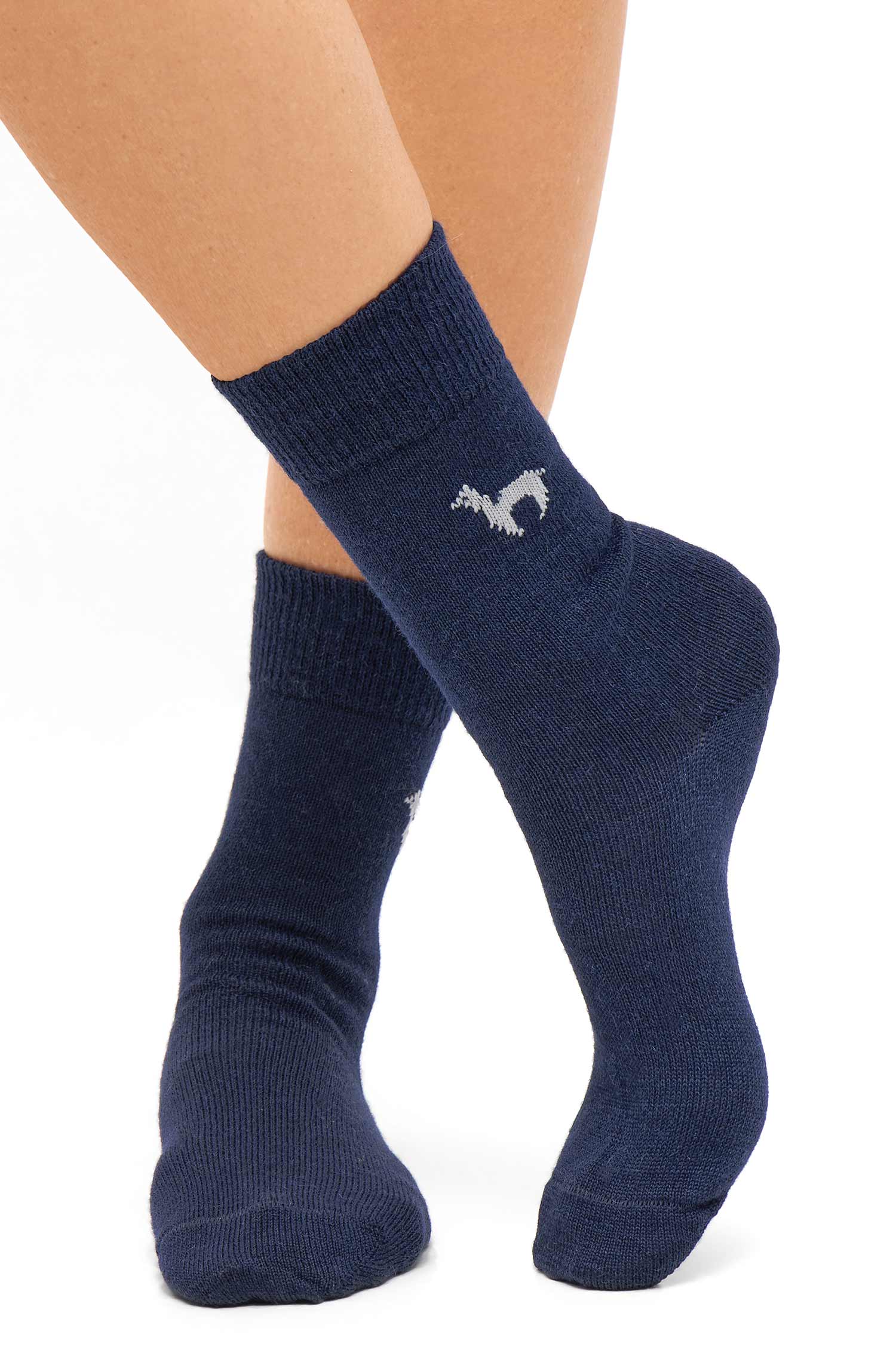Alpaka Socken BUSINESS | 6er-Pack-blau
