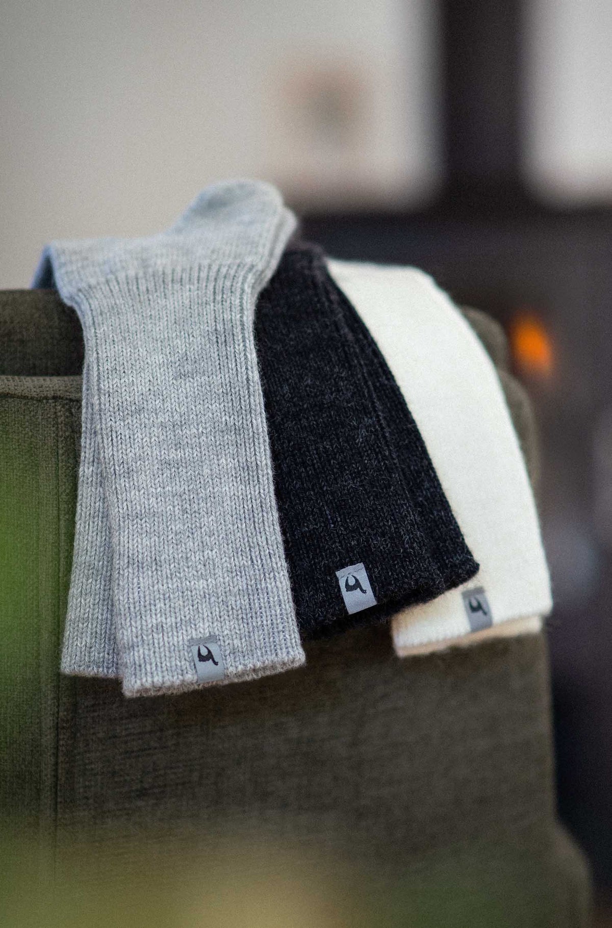 Alpaka Socken SOFT-dunkelgrau