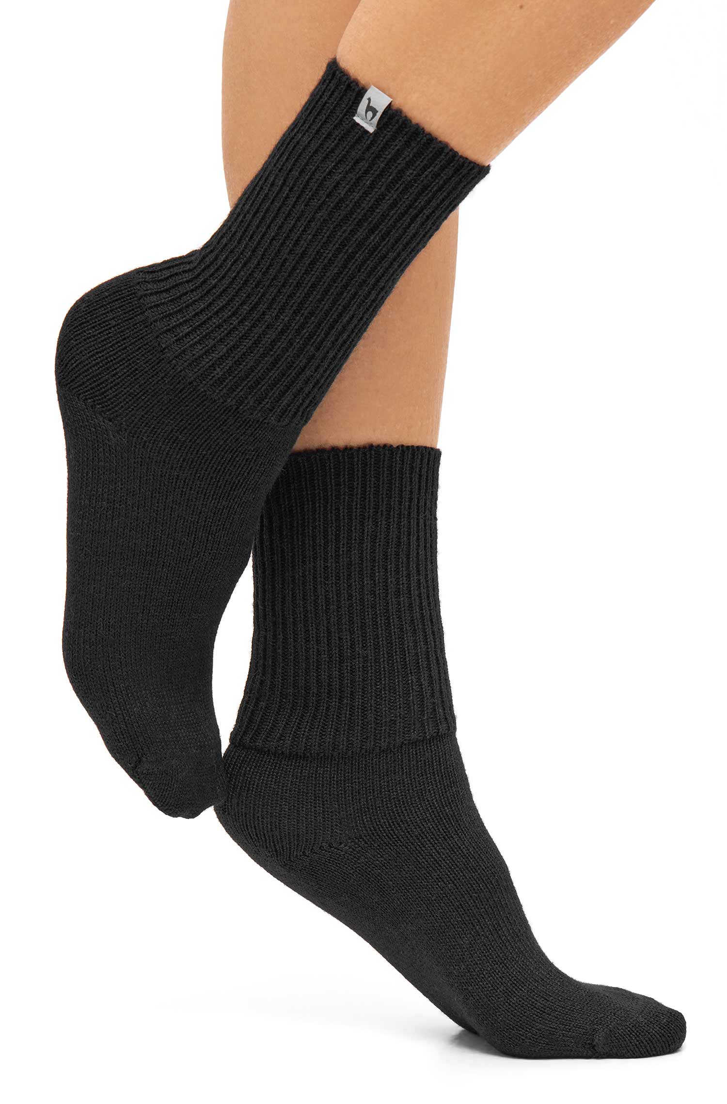 Alpaka Socken SOFT-schwarz