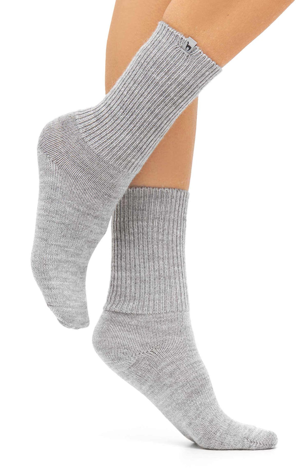 Alpaka Socken SOFT-silbergrau