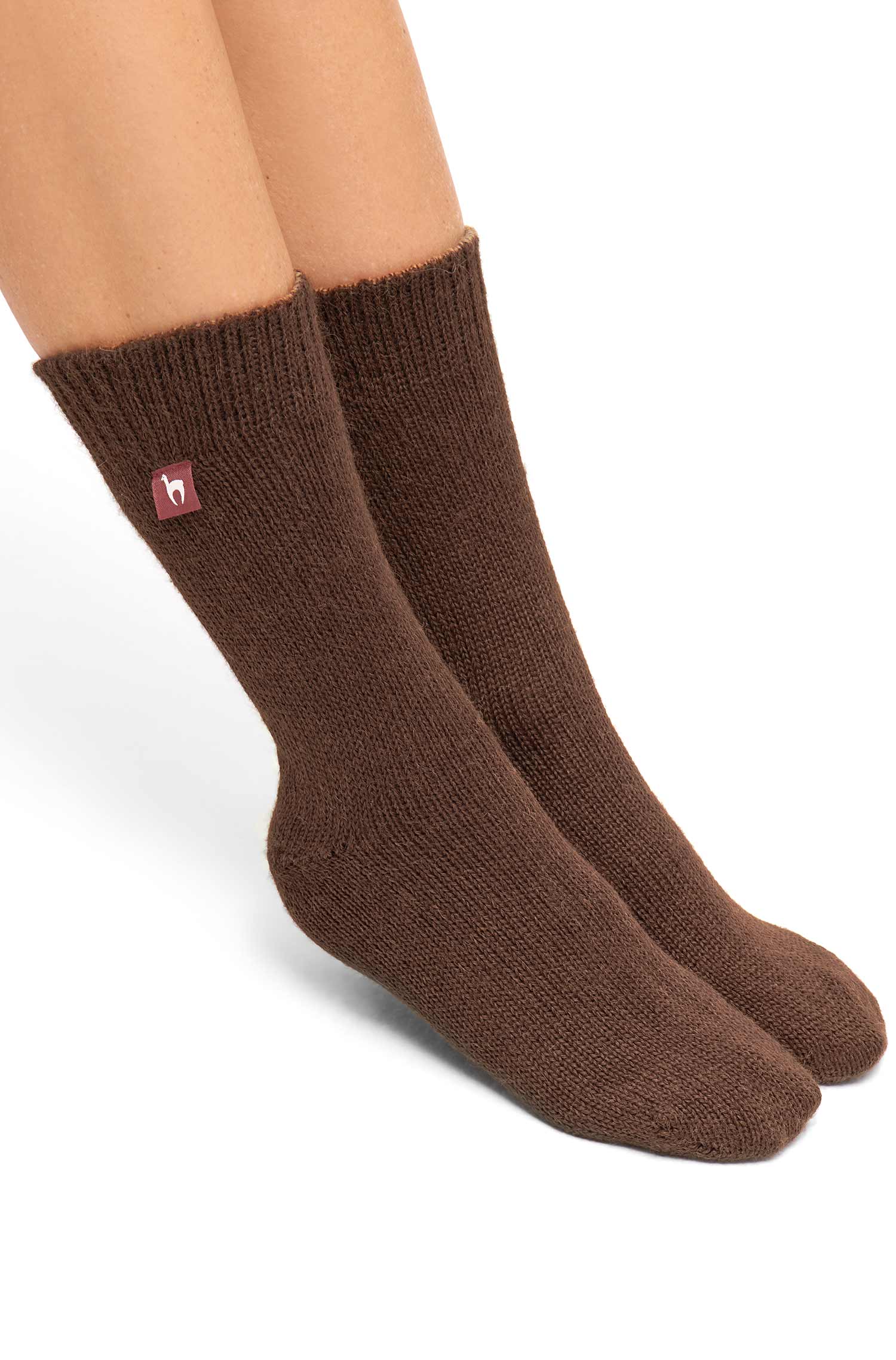 Alpaka Socken WENDE | wendbar-braun/kamel