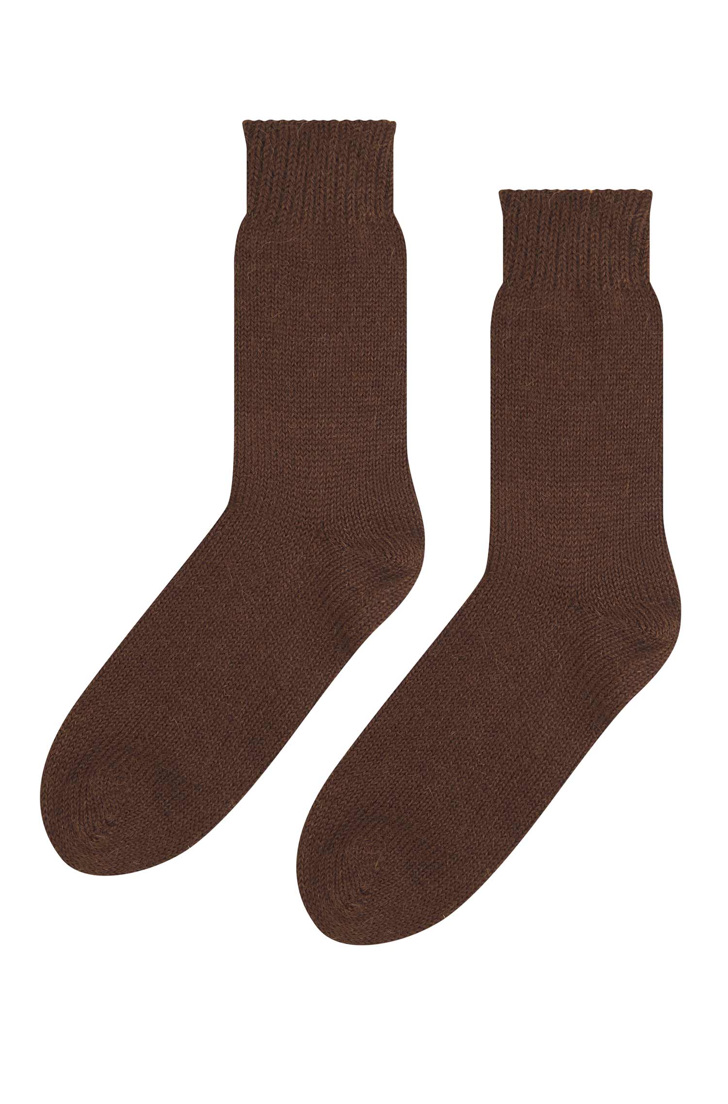 Alpaka Socken WENDE | wendbar-braun/kamel